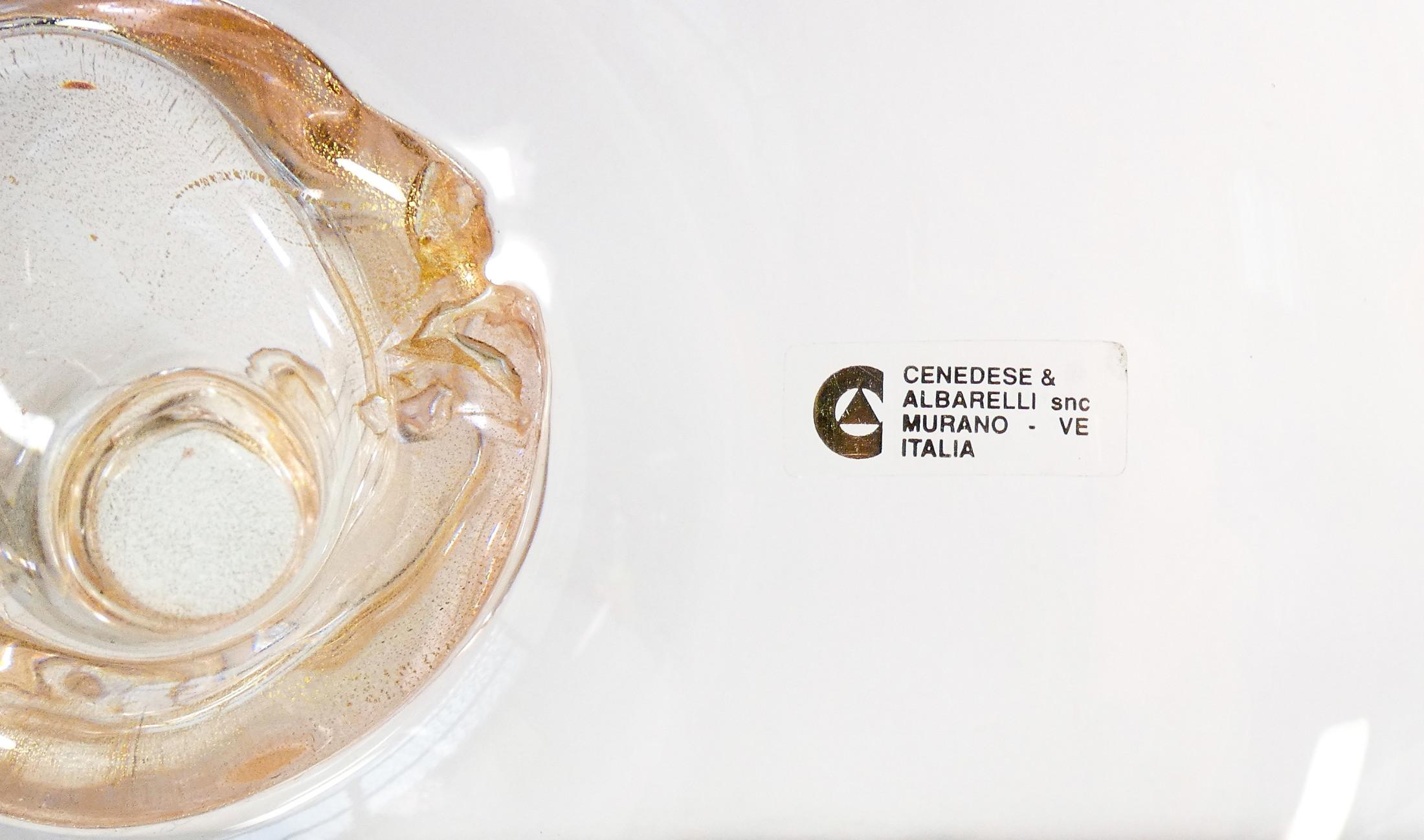 Italian Vase en verre soufflé, design Gino CENEDESE & Maurizio ALBARELLI. Murano, 1960 en vente