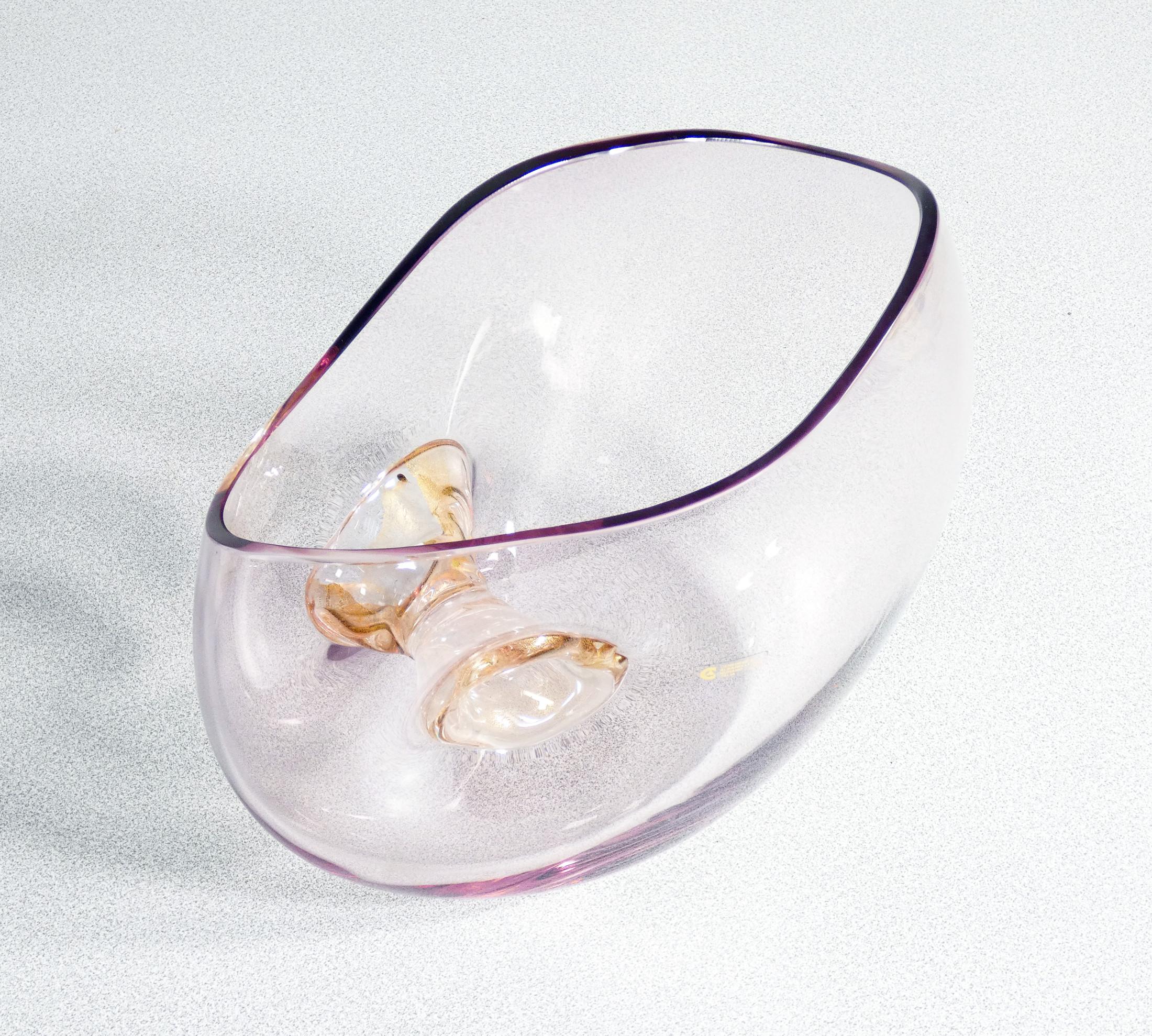Vase en verre soufflé, design Gino CENEDESE & Maurizio ALBARELLI. Murano, 1960 en vente 2