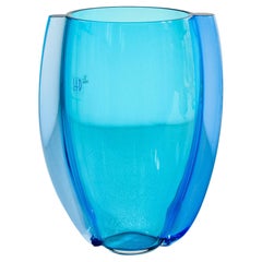 Vase aus geblasenem Glas, Entwurf Marcello FURLAN für LIP. Murano, 90er Jahre