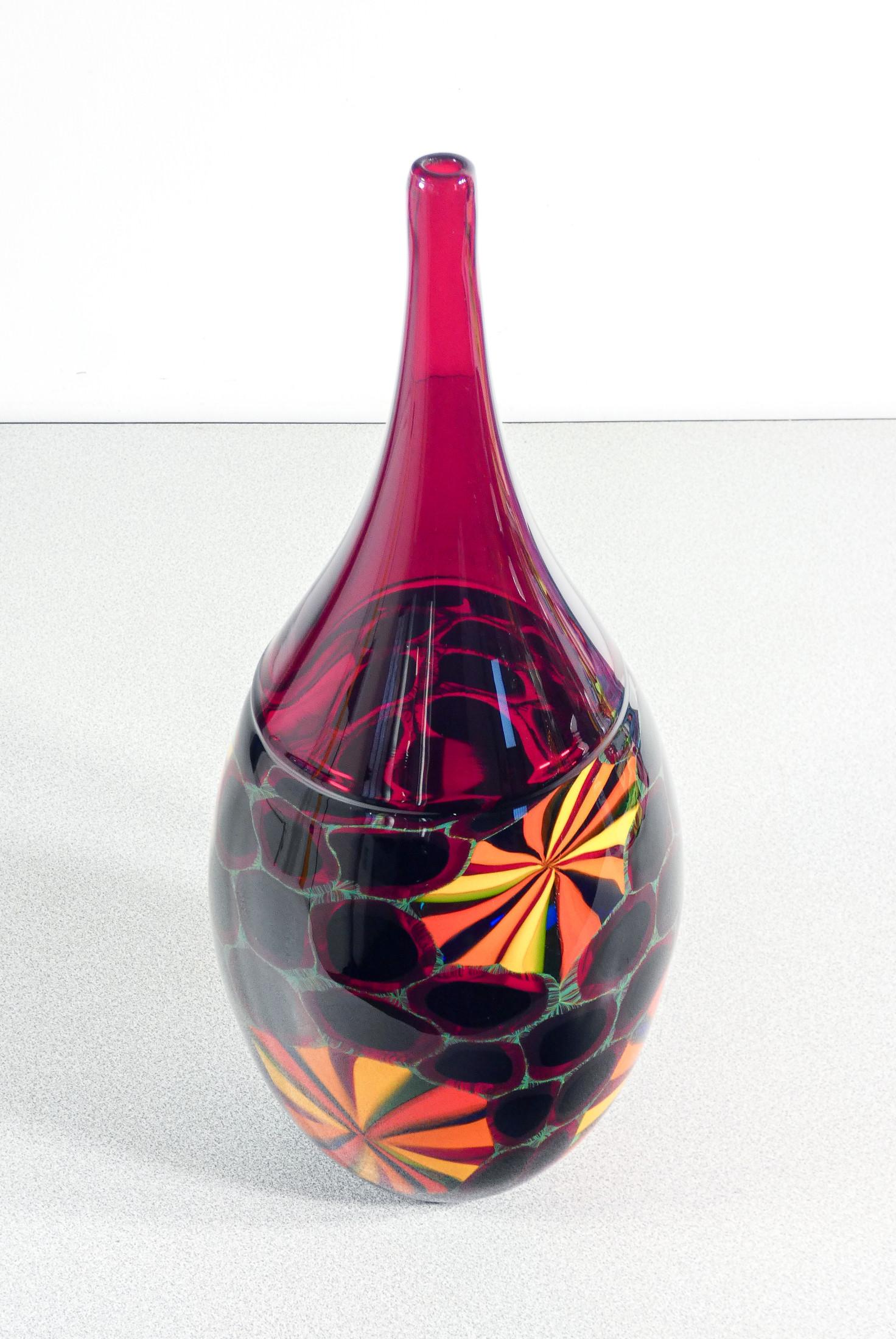 Vaso in vetro soffiato design Paolo CREPAX. Anni 90 in vendita 4