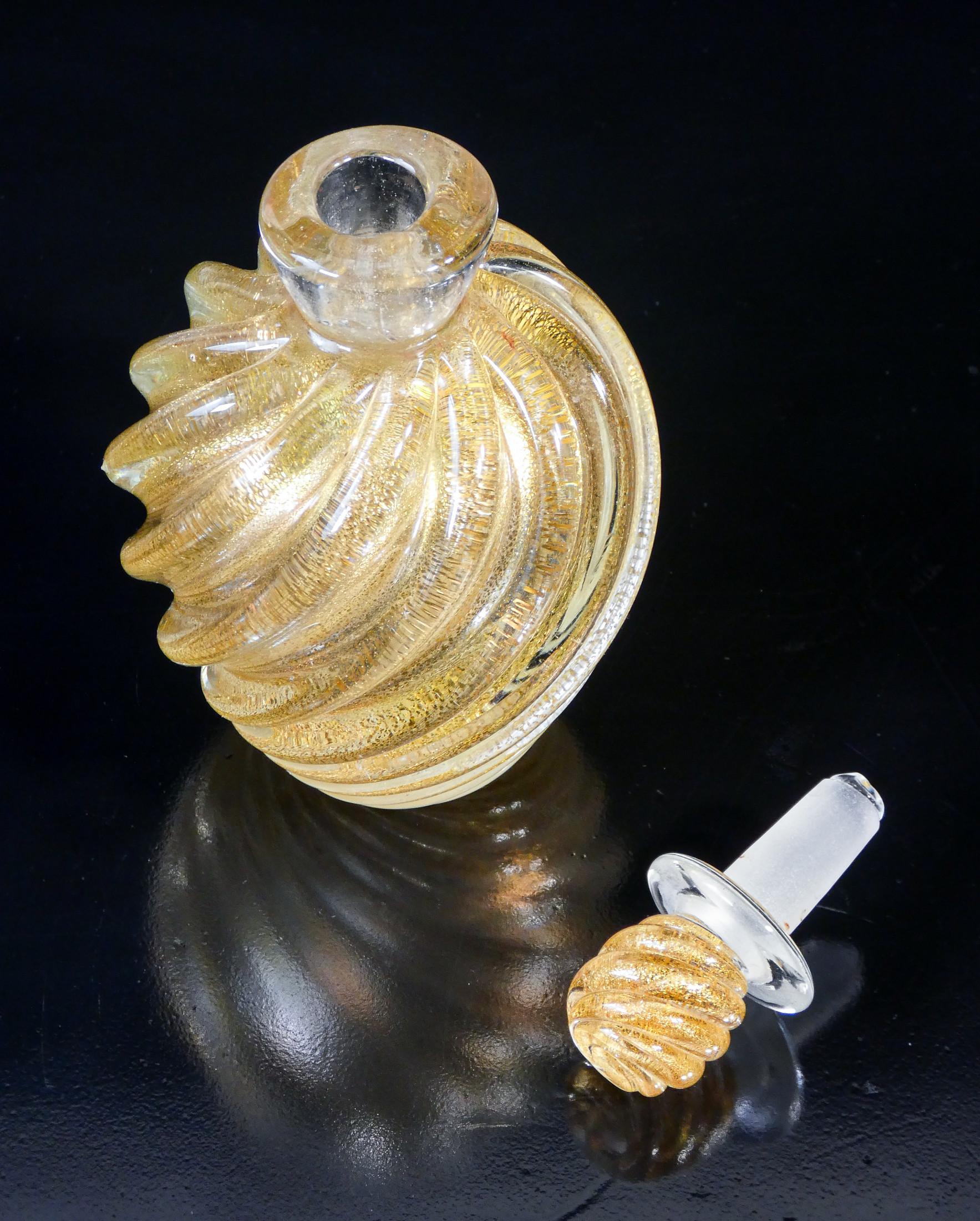 Jarrón de cristal de Murano soplado, diseño Ercole BAROVIER. Italia, años 1950 Vidrio soplado en venta