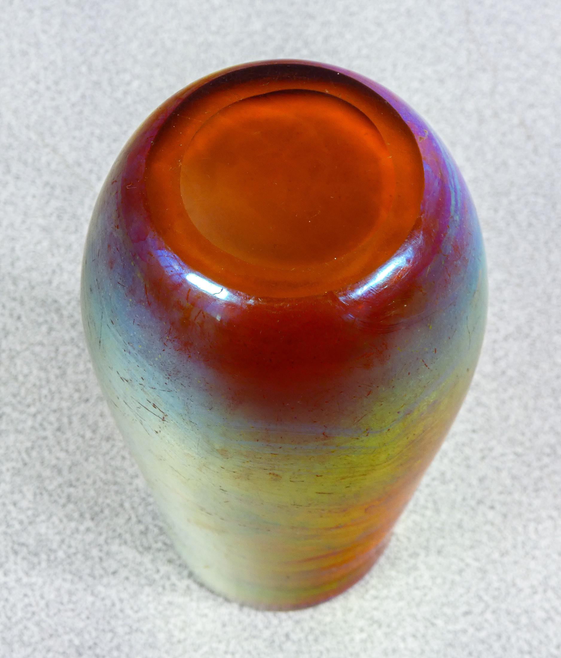 WMF Myra series iridescent blown glass vase. Germany, 1920s/30s For Sale 5