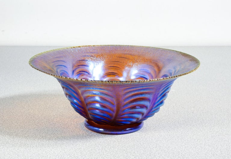 WMF Myra Serie irisierende Vase aus geblasenem Glas. Deutschland, 1920er/30er Jahre im Angebot bei 1stDibs Deutschland