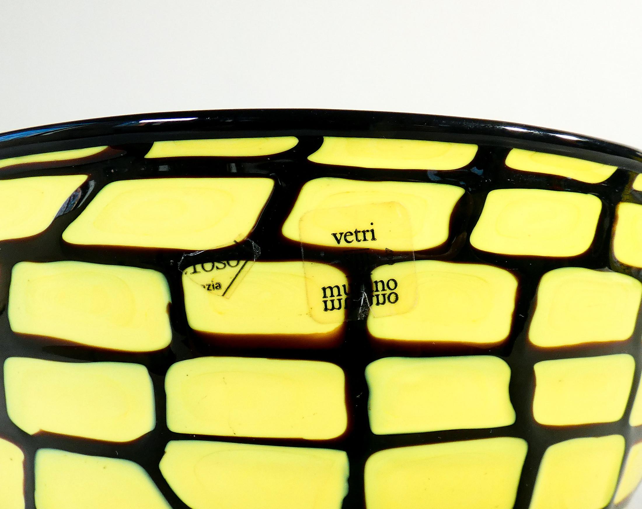 Vaso in vetro soffiato „Neomurrino“, Design Ercole BAROVIER ed. BAROVIER & TOSO (Glas) im Angebot