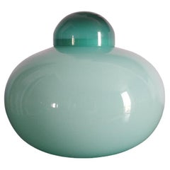 Vase aus grünem Glas von IVV Industria Vetraria Valdarnese, Italien 1970er Jahre