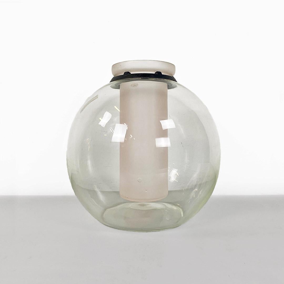 Modern Italian crystal vase, Gianfranco Frattini for Kristal Sonoro 1980s In Good Condition For Sale In MIlano, IT