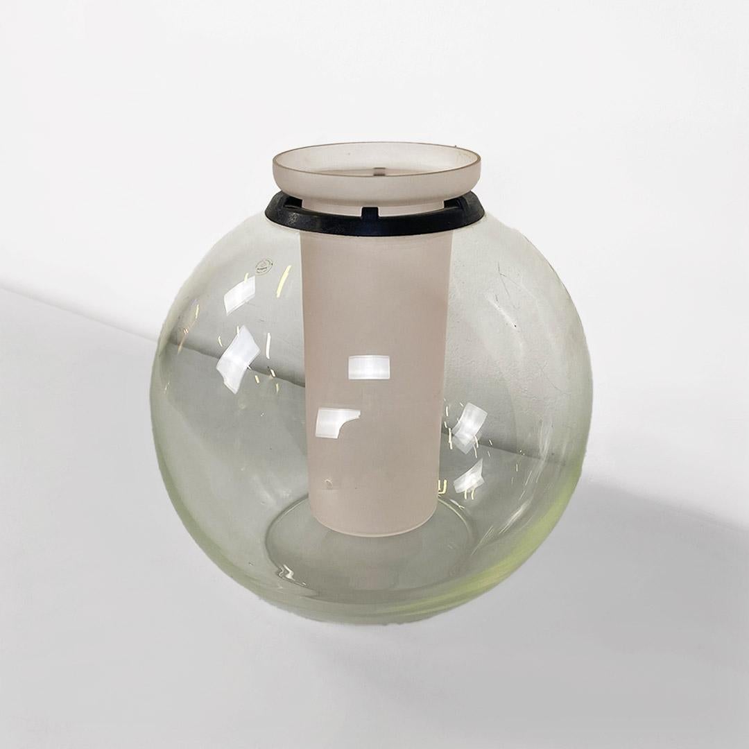 Crystal Modern Italian crystal vase, Gianfranco Frattini for Kristal Sonoro 1980s For Sale