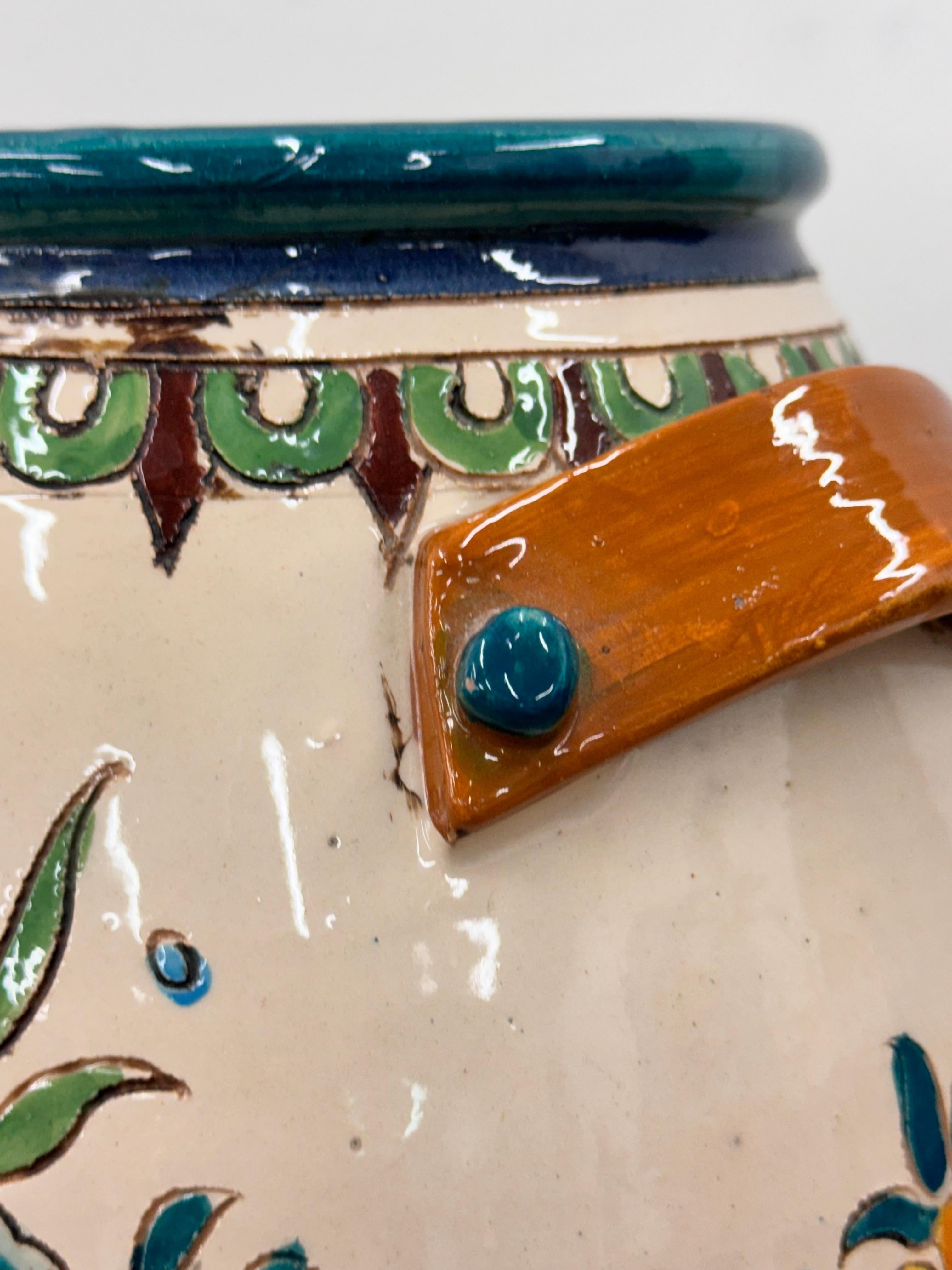 Italienische Vase aus den 1950er Jahren,  Mari Ceramiche Deruta 3