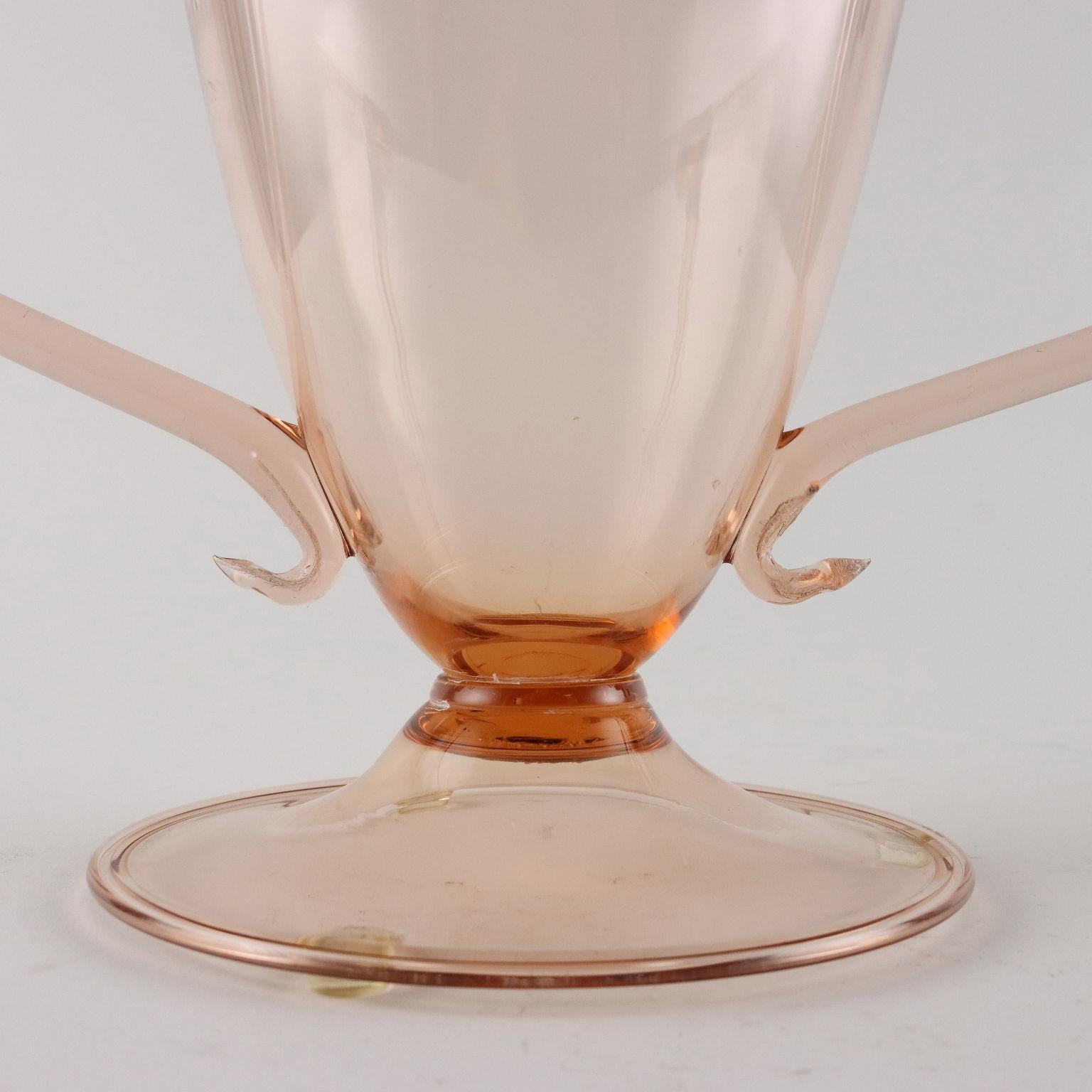 Blown Glass Vittorio Zecchin Libellula Vase - Italy 1920s For Sale