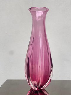 Vaso Mid-Century vintage in vetro di Murano attribuibile Archimede Seguso, Italy