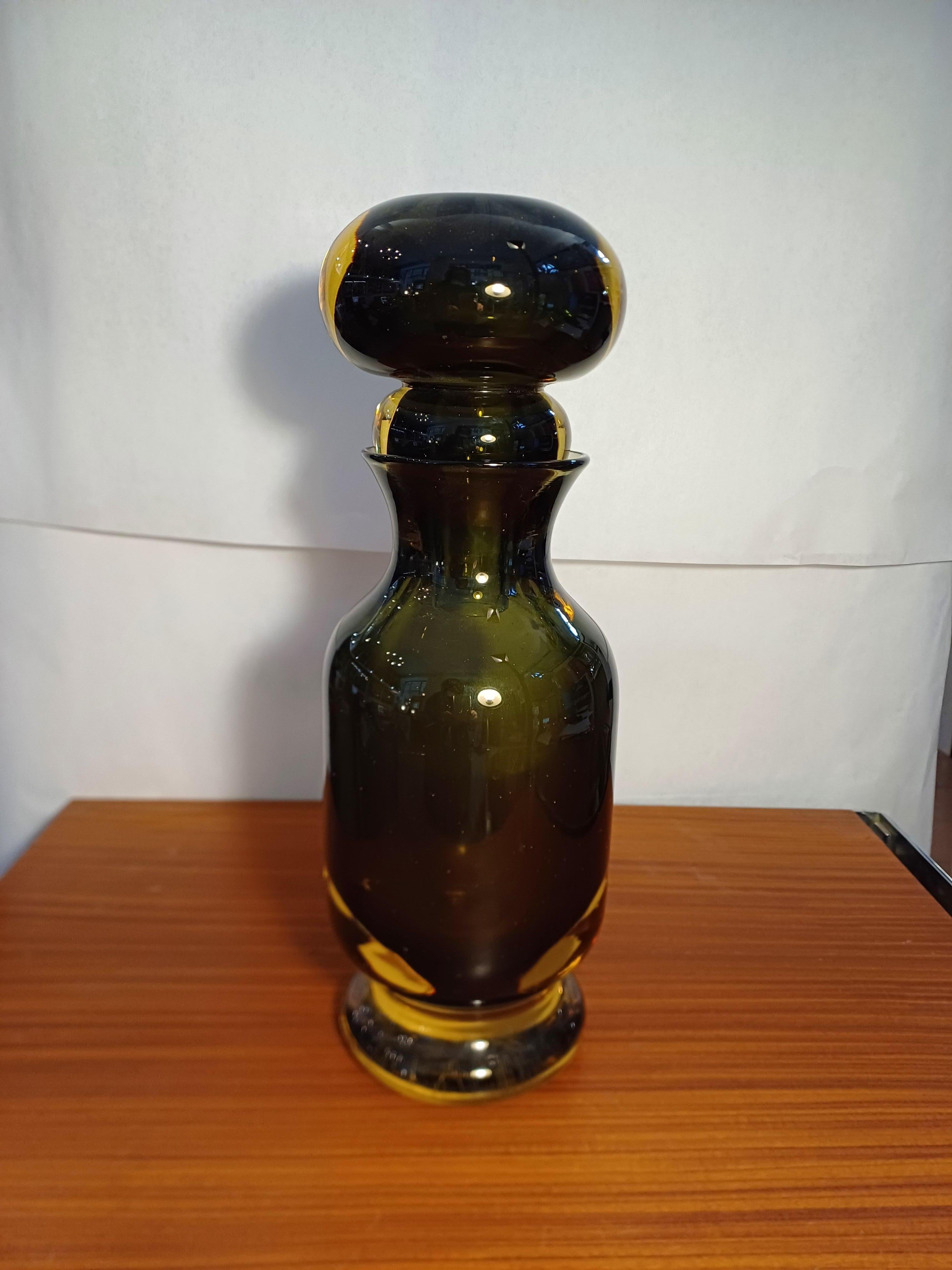 Italian Vase mod. 13752 Mario Pinzoni  Seguso Art Glass  Italy For Sale