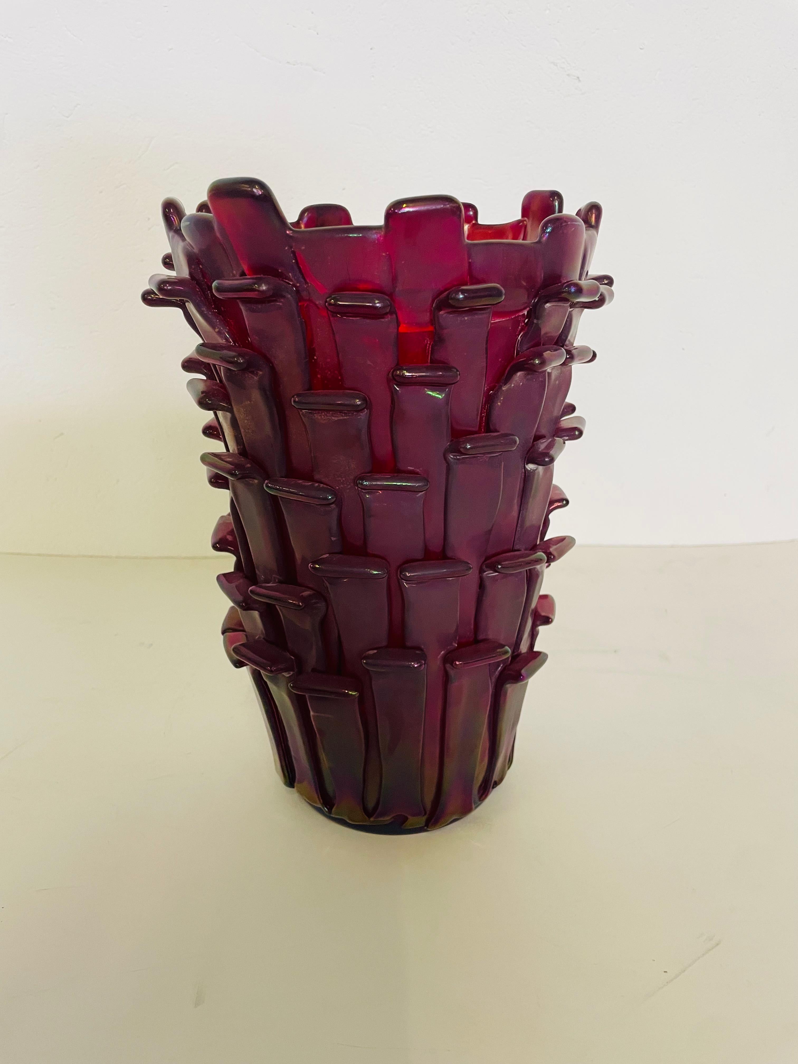 Vaso modello Ritagli, produzione Venini, Designer Fulvio Bianconi (Moderne) im Angebot
