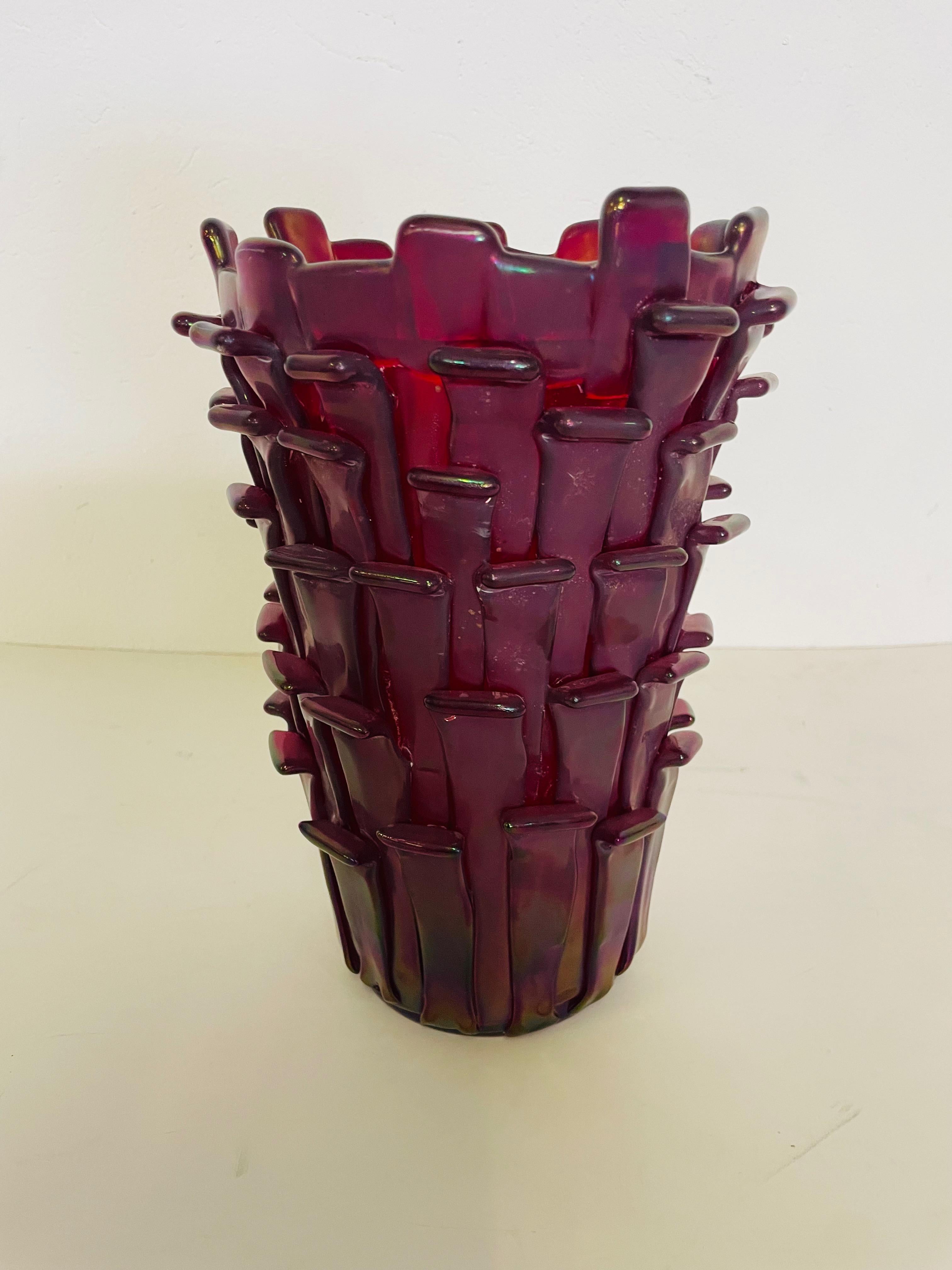 Vaso modello Ritagli, produzione Venini, Designer Fulvio Bianconi (Italian) im Angebot