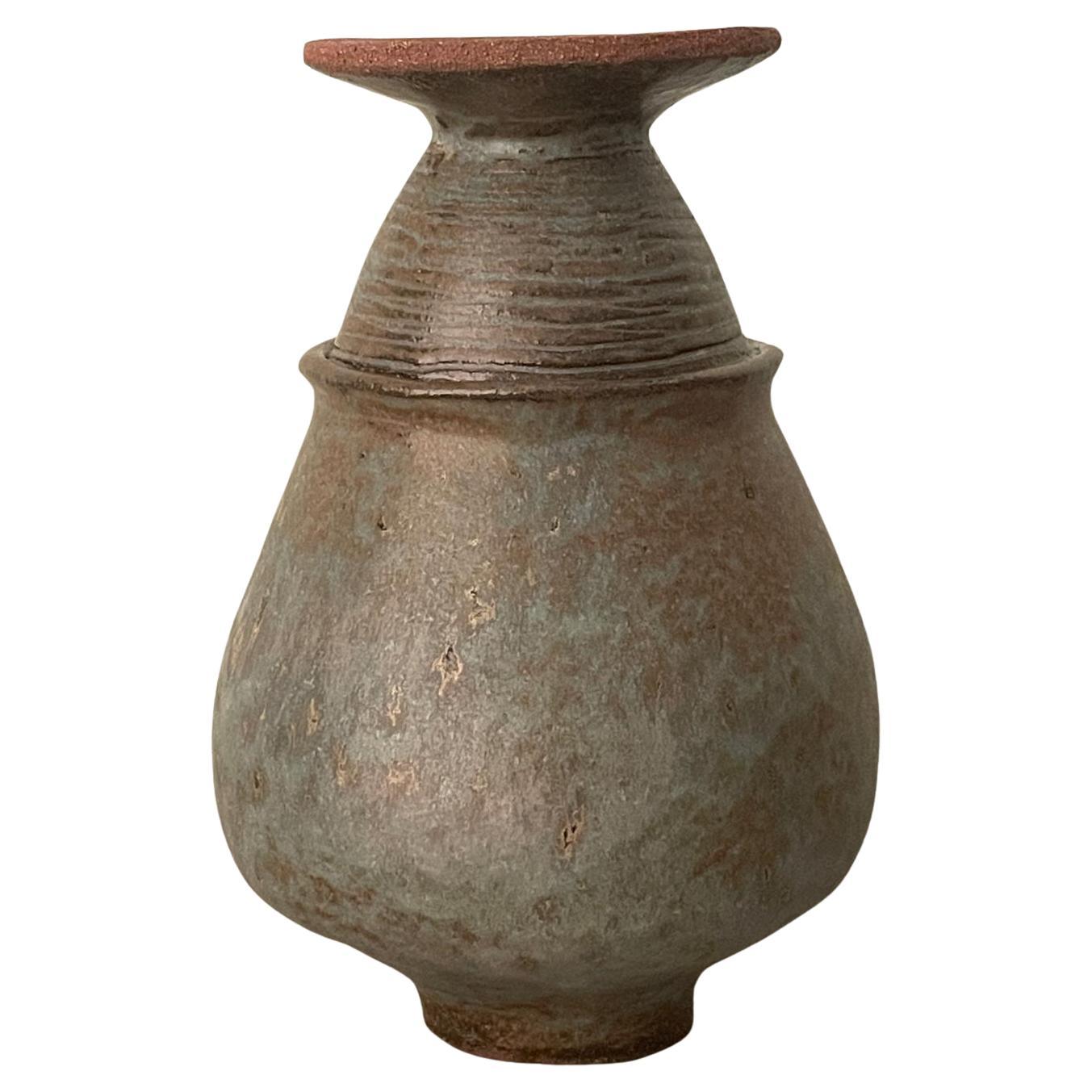 Vase n° 130 en grès rouge émaillé céramique