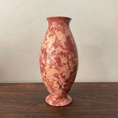 Vase No. 149 ceramic red marble effect