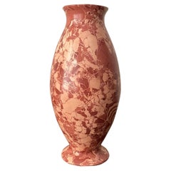 Vase n° 149 en céramique rouge à effet marbré