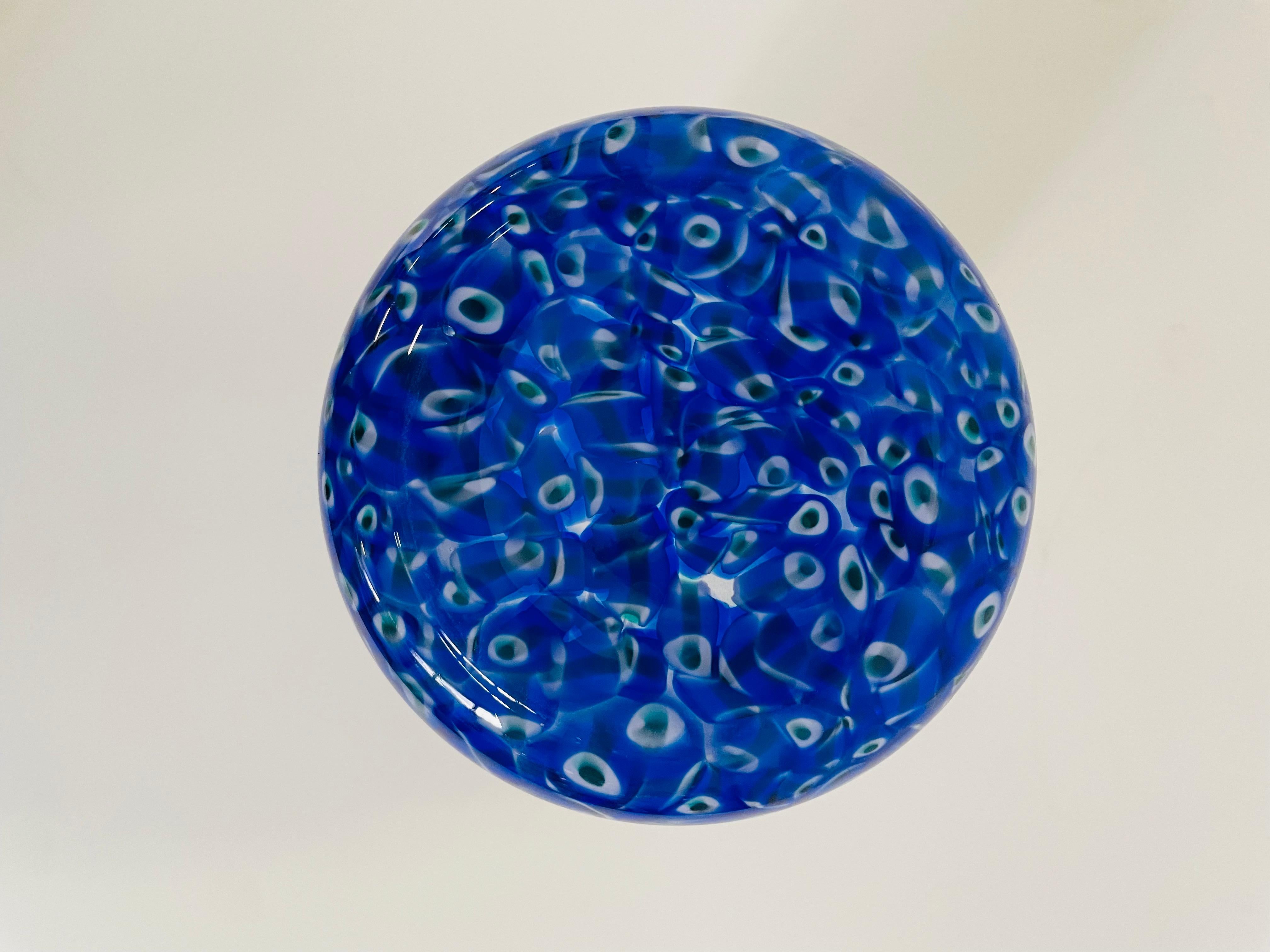 Glass Neverrino vase by Gae aulenti for Vistosi For Sale