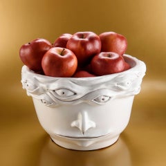 Freaklab Vase Made Entirely by Hand in Ceramic, White Color