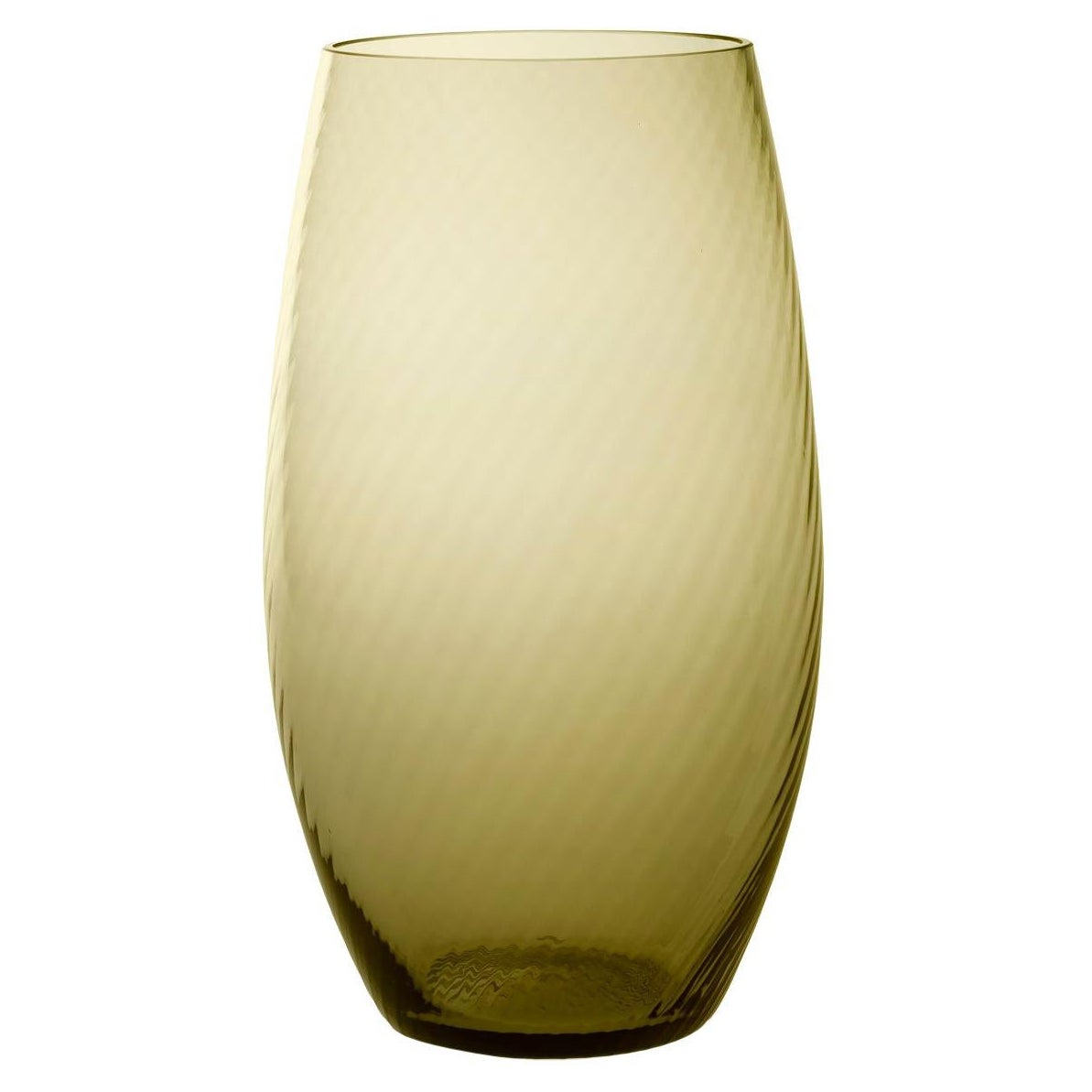 Vaso Ovale28, Vase Handcrafted Muranese Glass, Angora Twisted MUN by VG For Sale