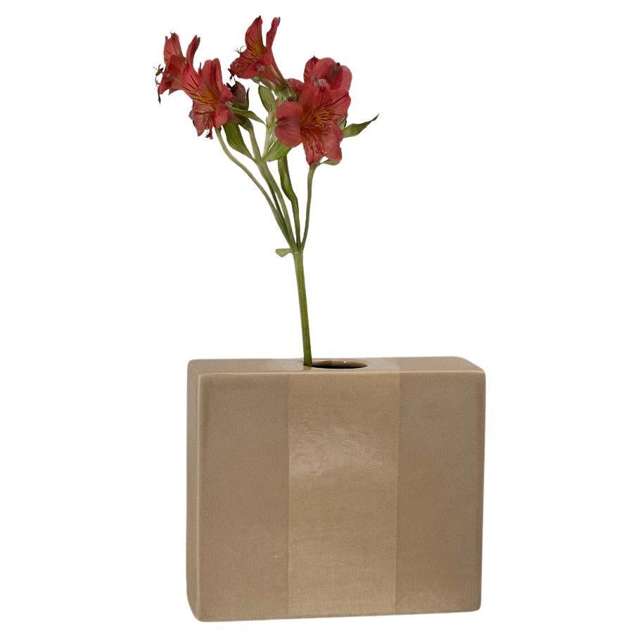 Ceramic flower vase, Ettore Sottsass for Il Sestante For Sale