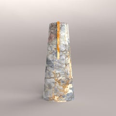 Flower Vase in Marble Breccia di Versailles and Giallo Siena by Carcino Design