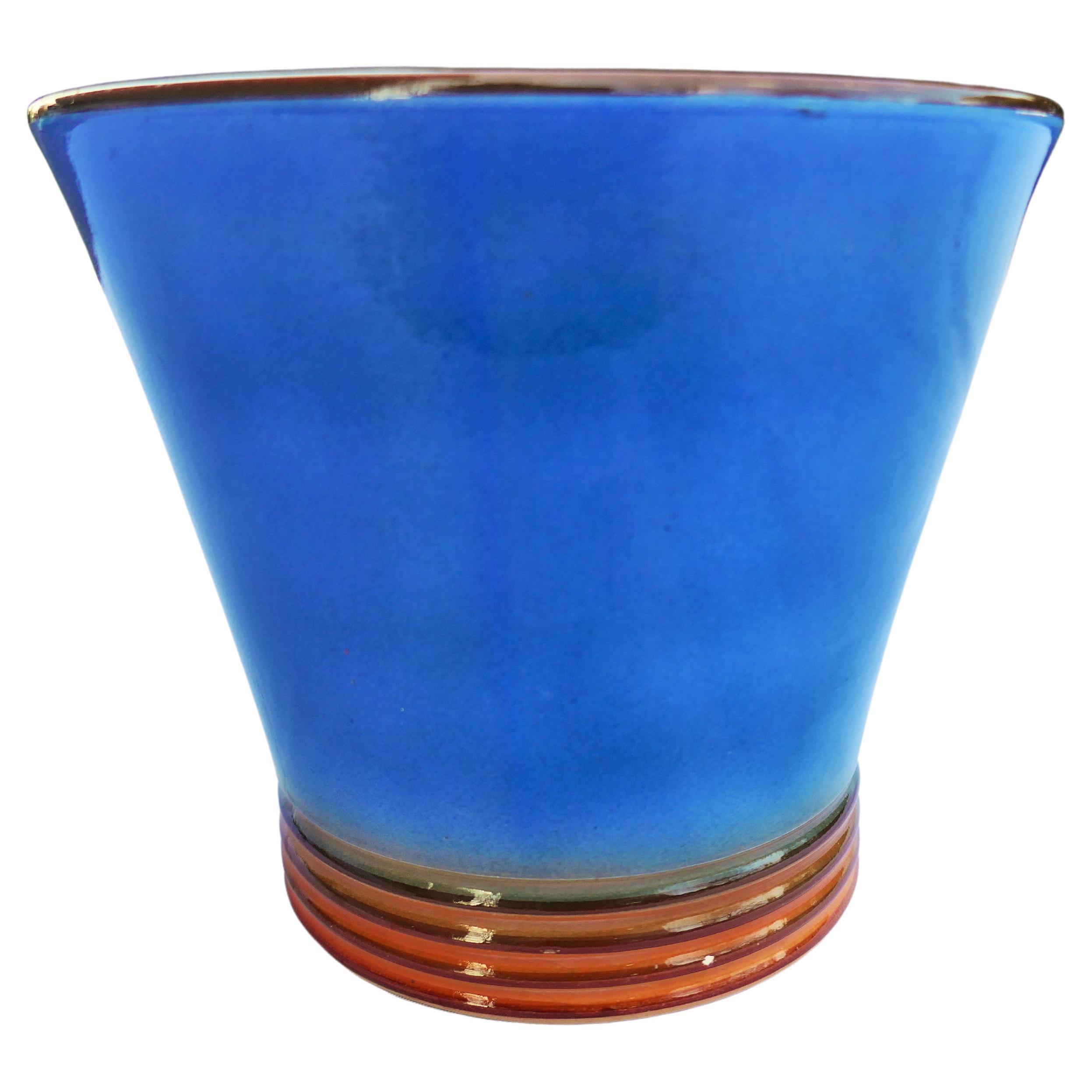 Italian Possible vase fabriqué par Galvani et décoré par Angelo Simonetto en vente
