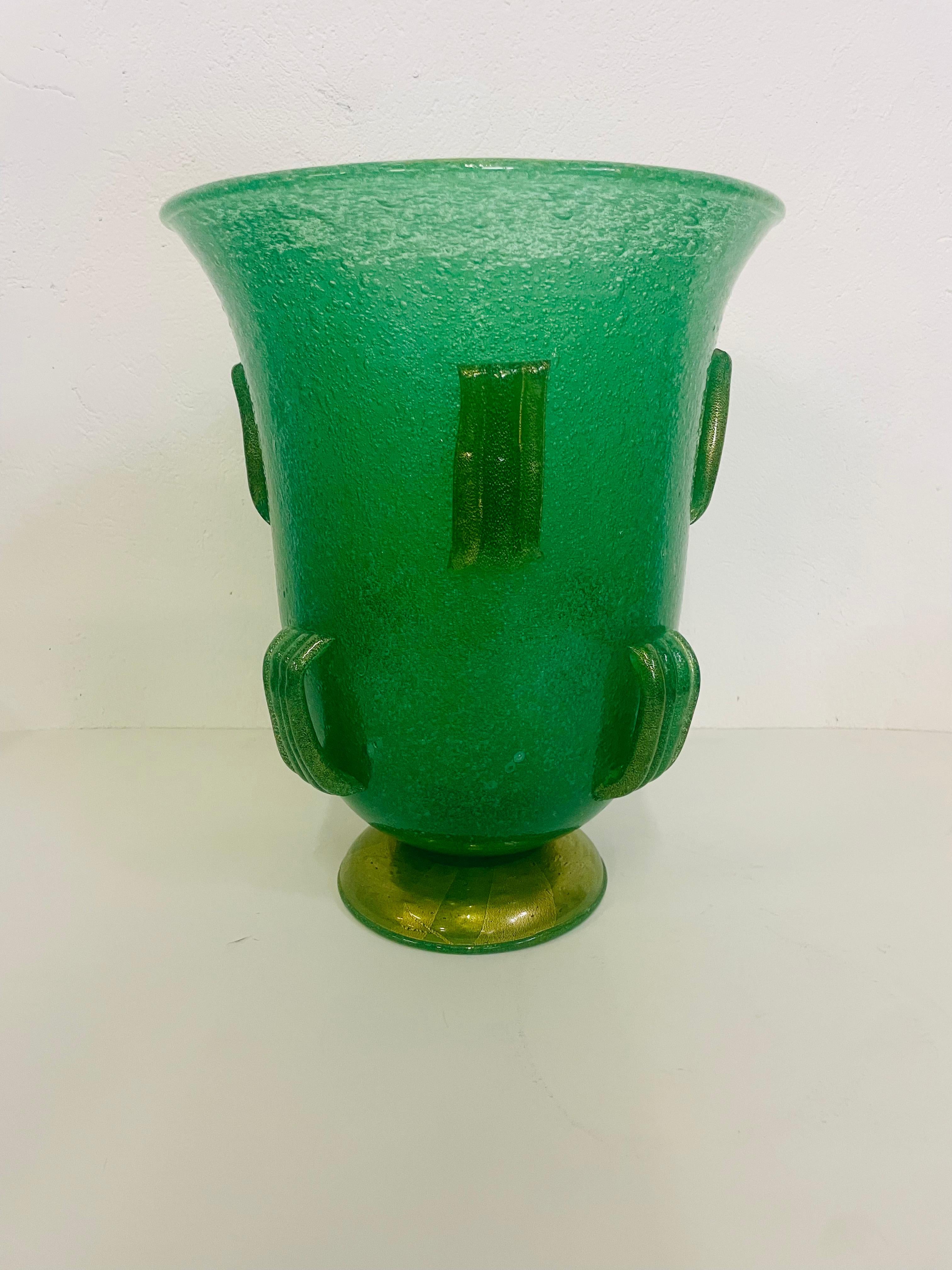 Art déco Vase Pulegoso de Napoleone Martinuzzi pour Venini en vente