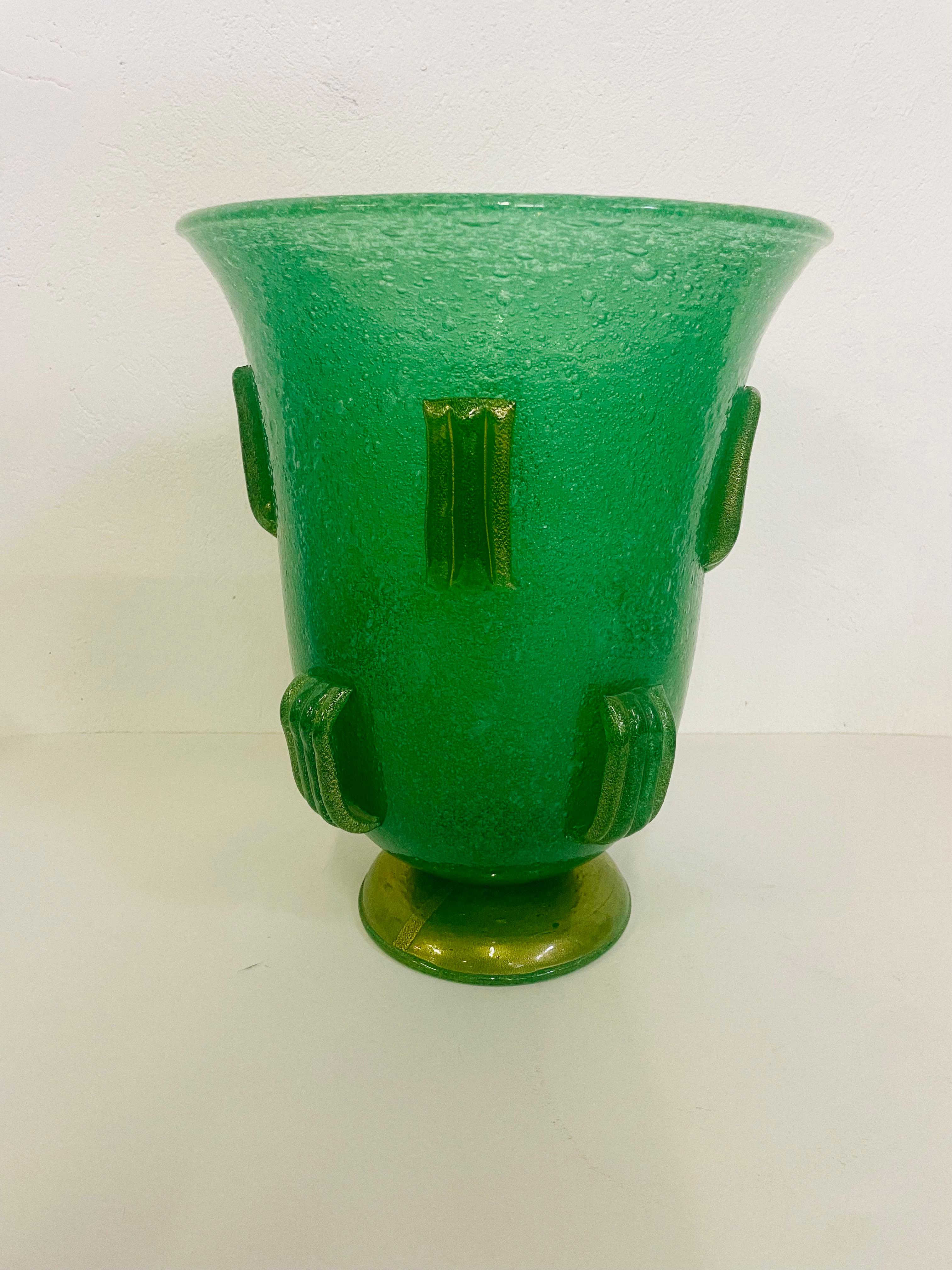 Early 20th Century Vase Pulegoso de Napoleone Martinuzzi pour Venini en vente