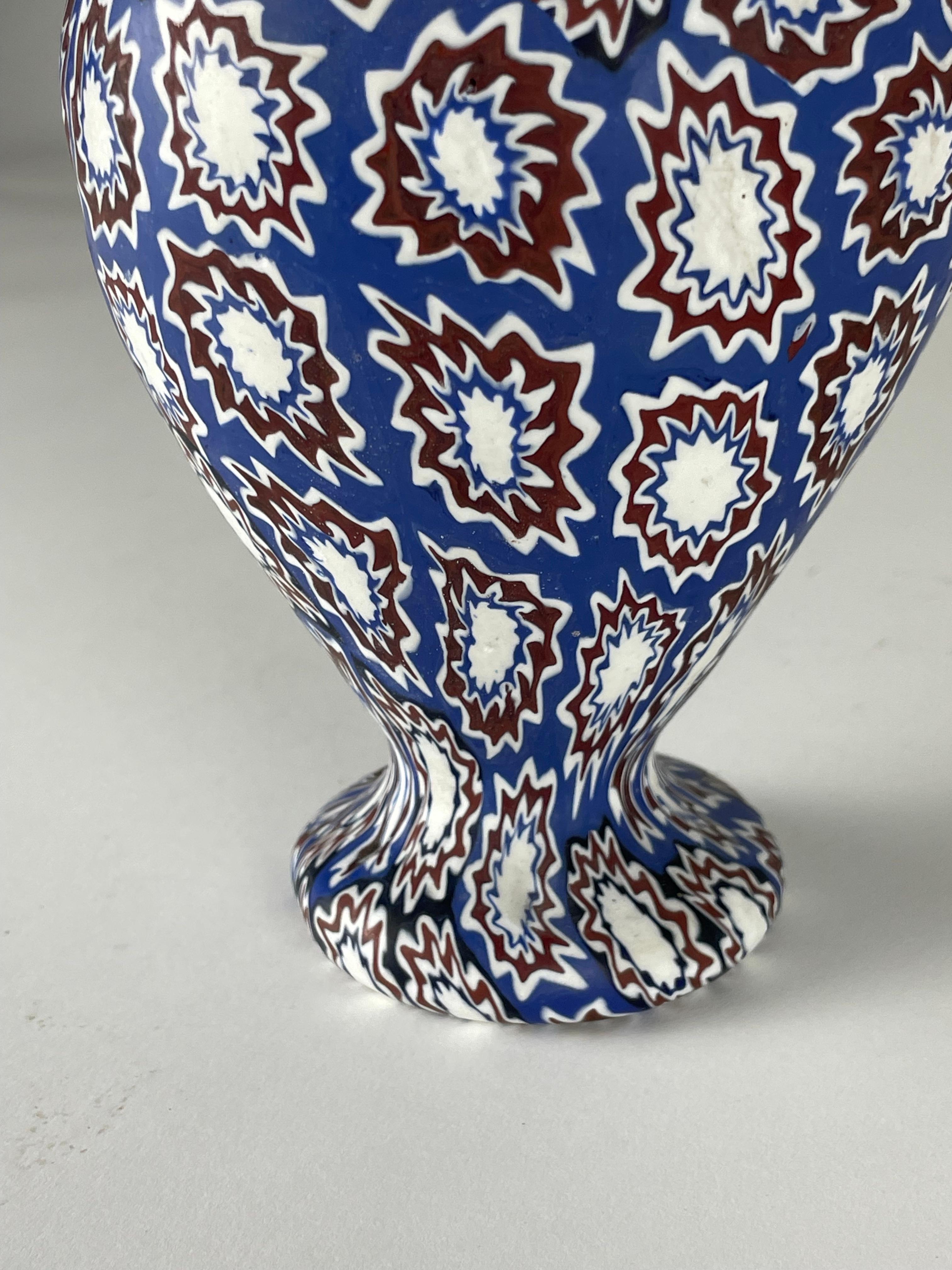 Hand-Crafted Vaso ROSETA, realized by Fratelli Toso Murano, 1960 circa For Sale