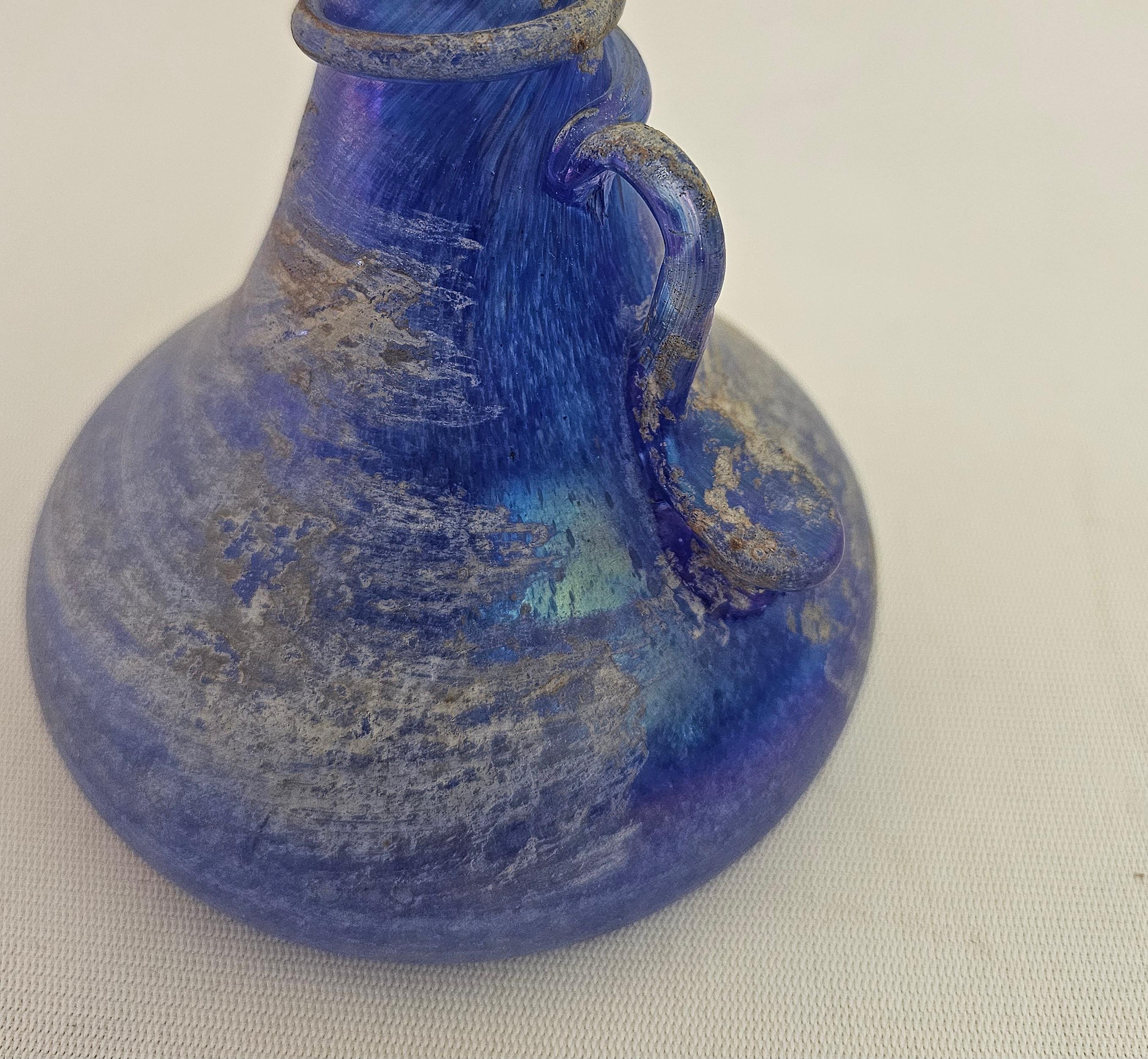 Mid-Century moderno Vaso Scavo Oggetti decorativi in vetro di Murano di Seguso Italia 1960s in vendita