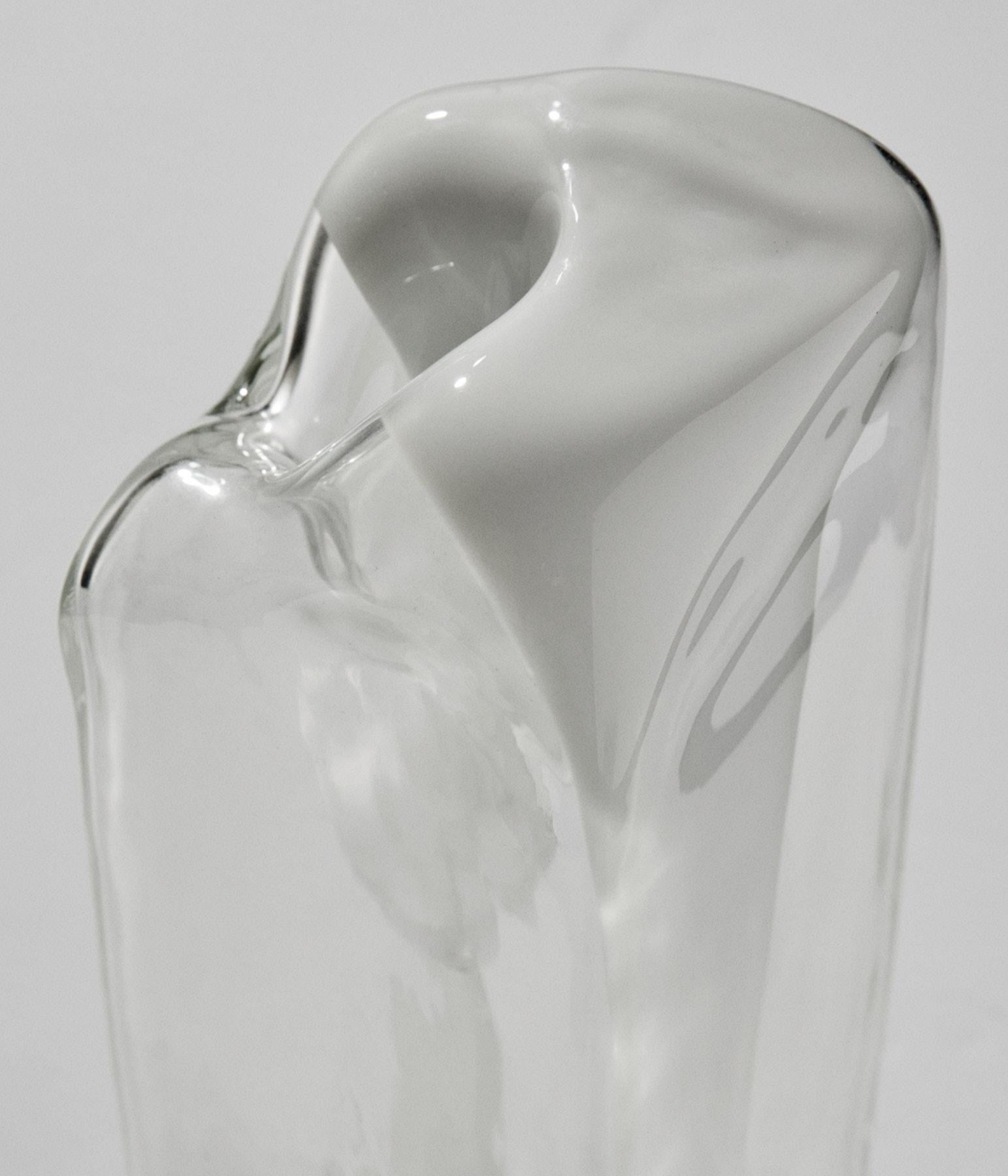 S471 Skulpturvase aus Muranoglas, Entwurf von Carlo Nason für AV Mazzega (Moderne der Mitte des Jahrhunderts) im Angebot