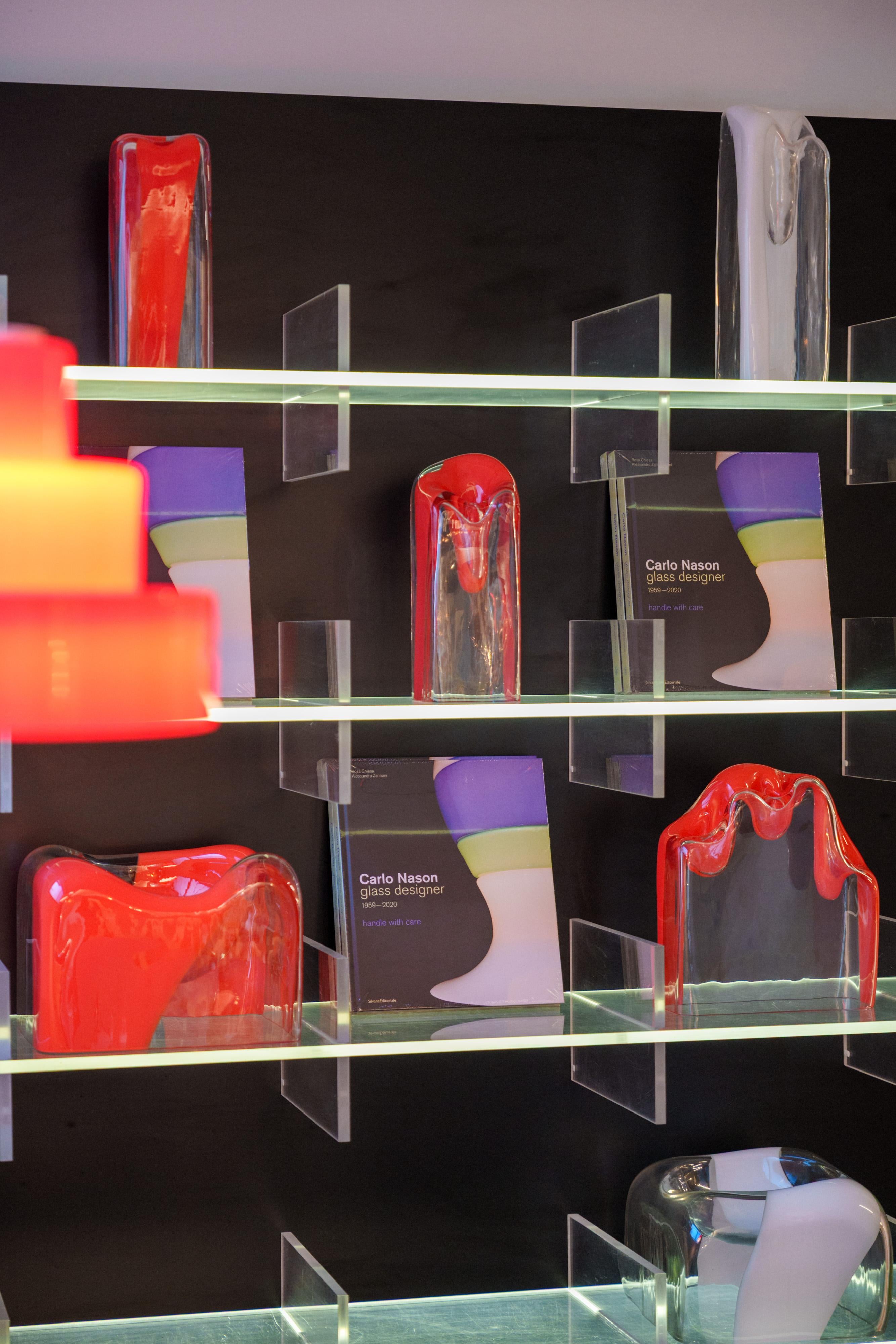 S471 Skulpturvase aus Muranoglas, Entwurf von Carlo Nason für AV Mazzega im Zustand „Gut“ im Angebot in Milano, Lombardia