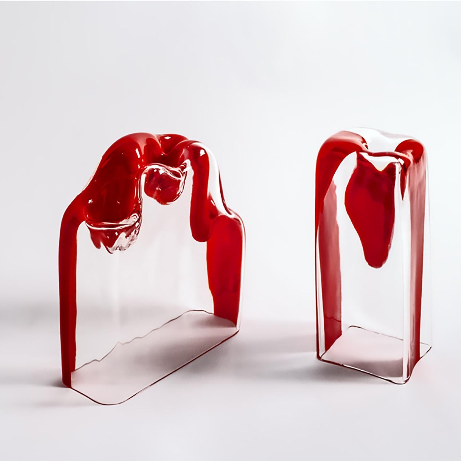 Skulpturenvase S473 aus Muranoglas, Entwurf von Carlo Nason für AV Mazzega im Zustand „Gut“ im Angebot in Milano, Lombardia