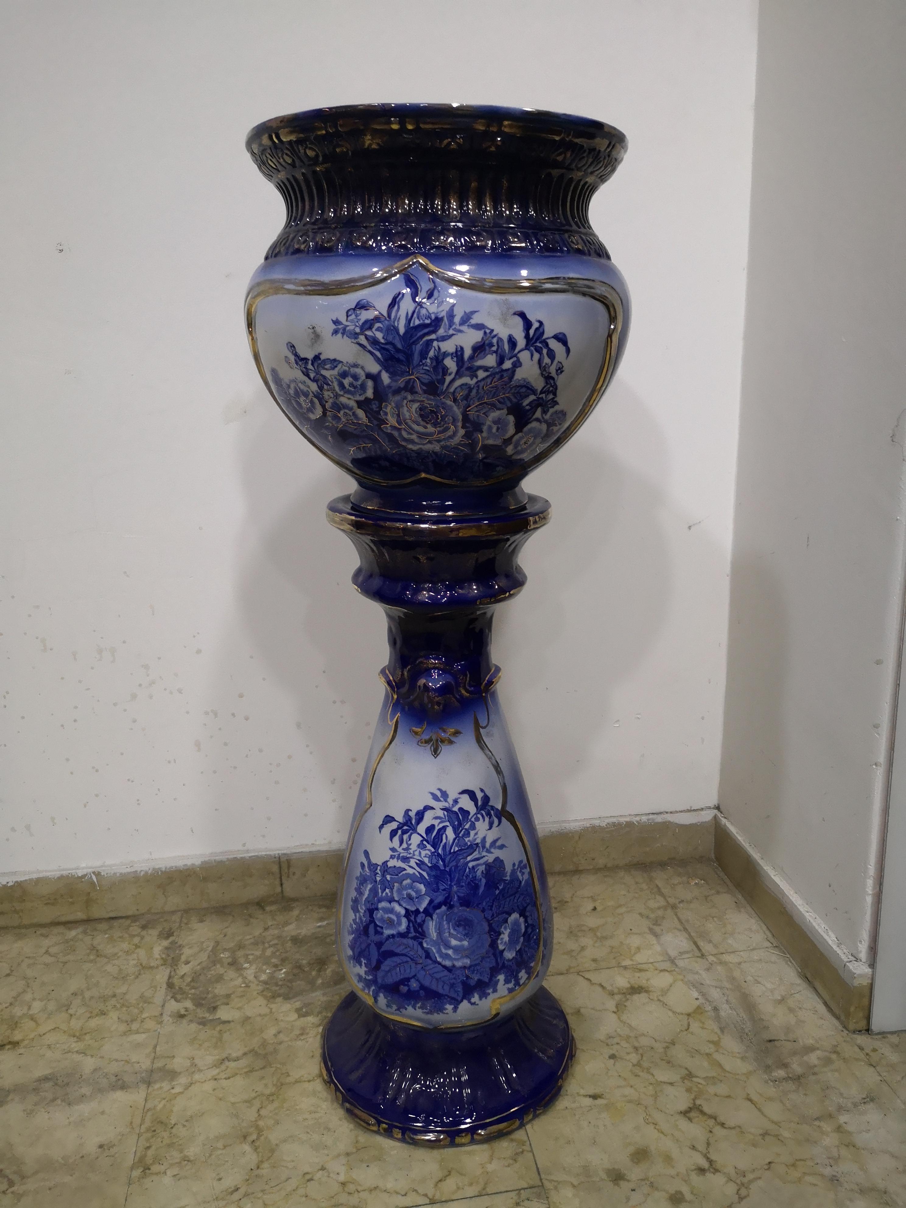 Vaso su piedistallo di Jardiniere U&C Sarreguemines, XIX secolo For Sale 10