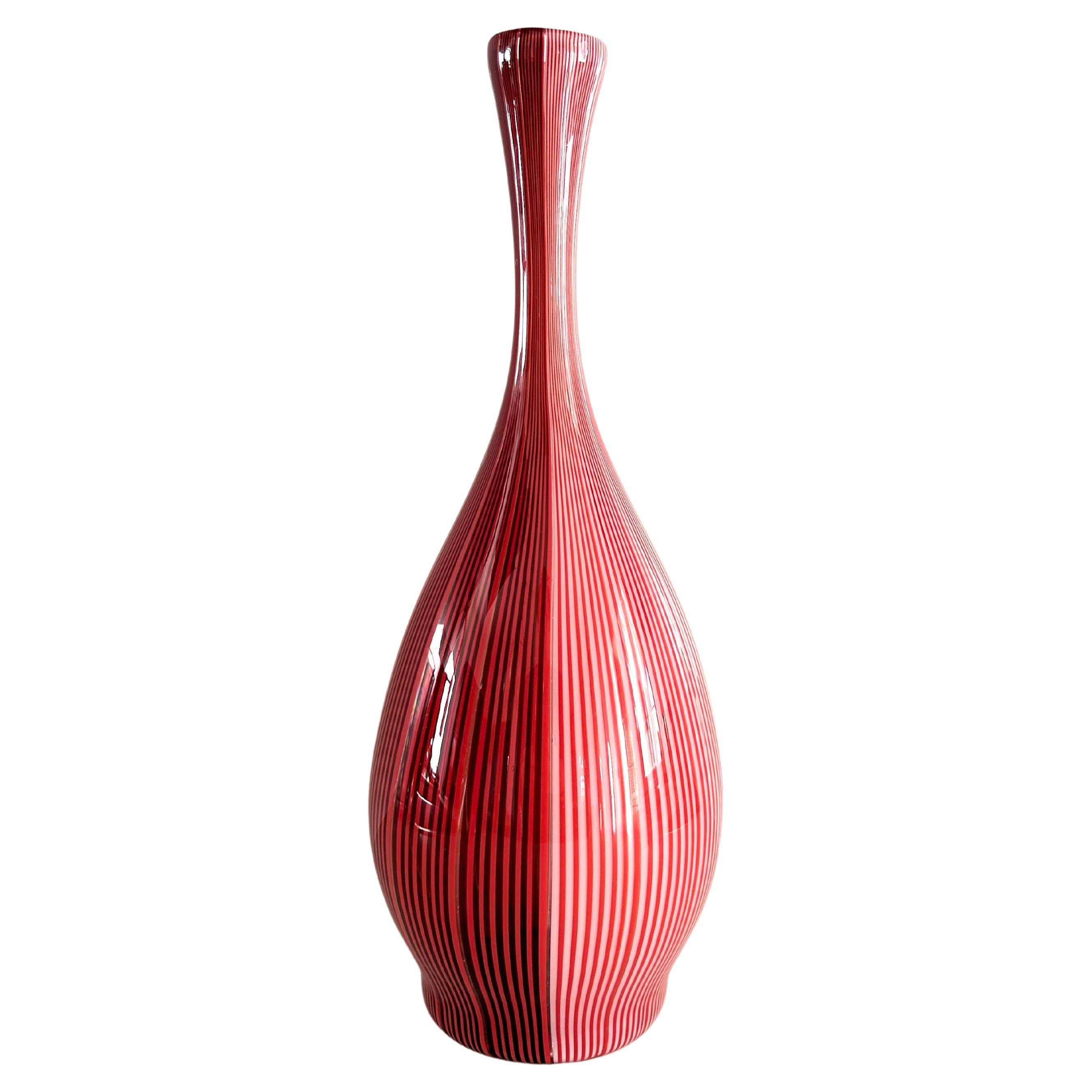 Venini Vase "Polierter Stoff" von Carlo Scarpa im Angebot
