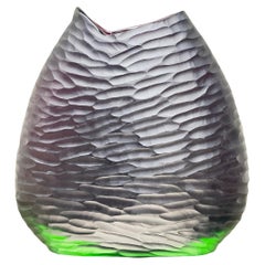Vase Murano - Vase vetro di murano - Vase vetro di murano martellato