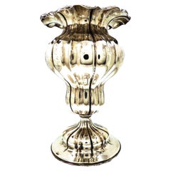 Silberne Vintage-Vase Handgefertigt in Italien