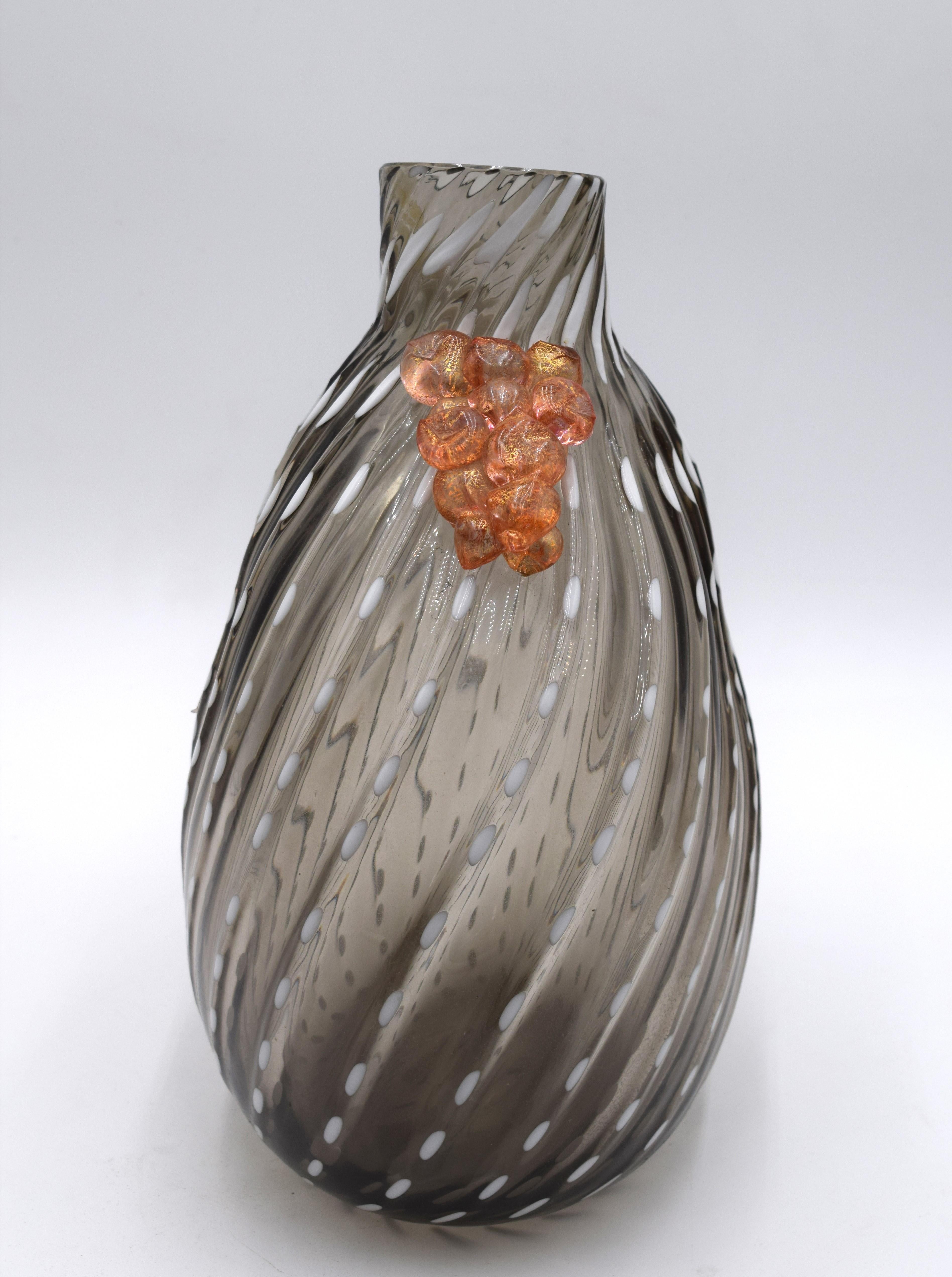 Zanetti vase, Murano glass, 1970s. For Sale 8