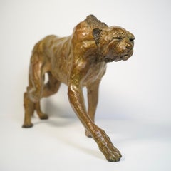 L'approche du guépard, bronze de Vassil