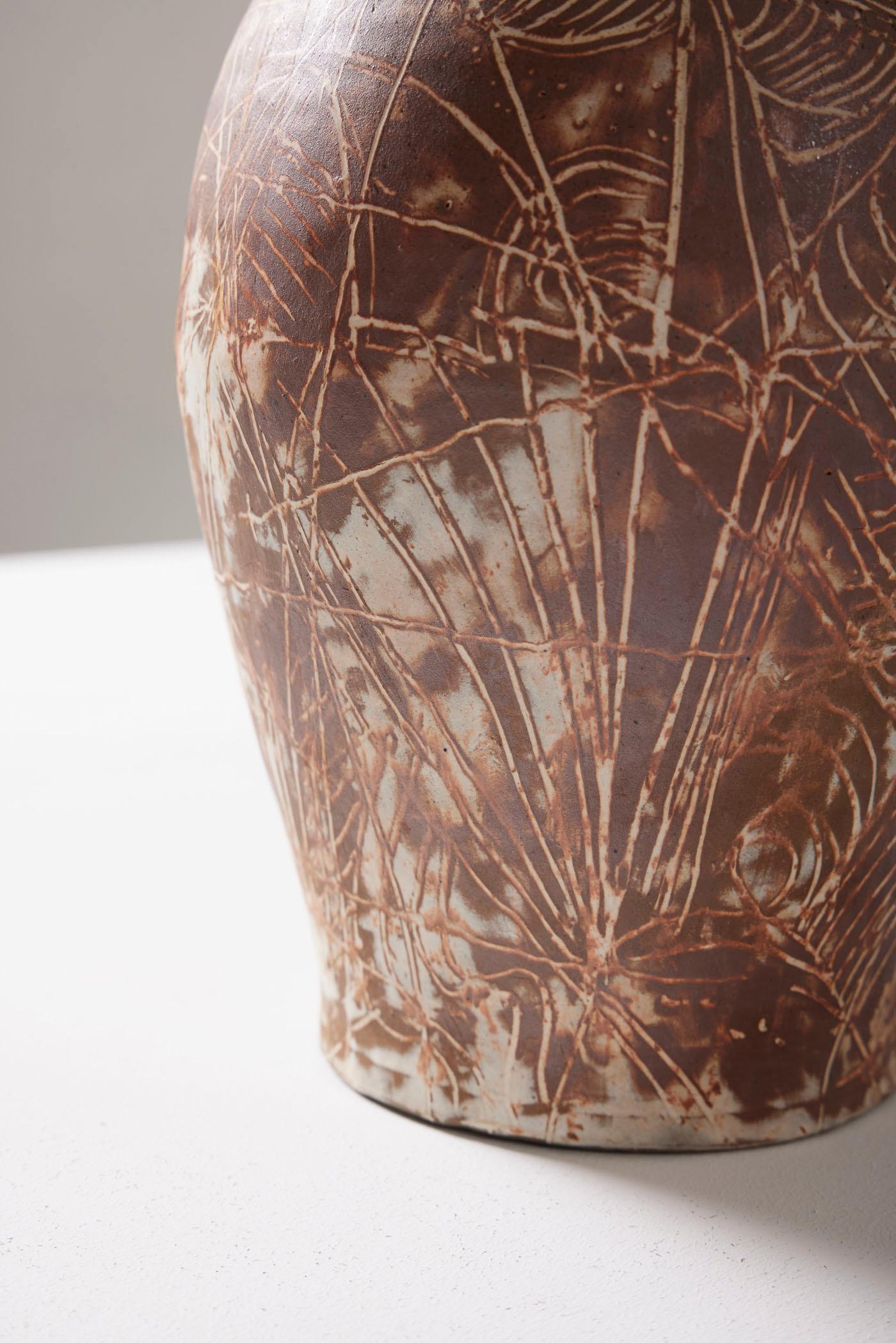 Stoneware Vassil Ivanoff vase For Sale