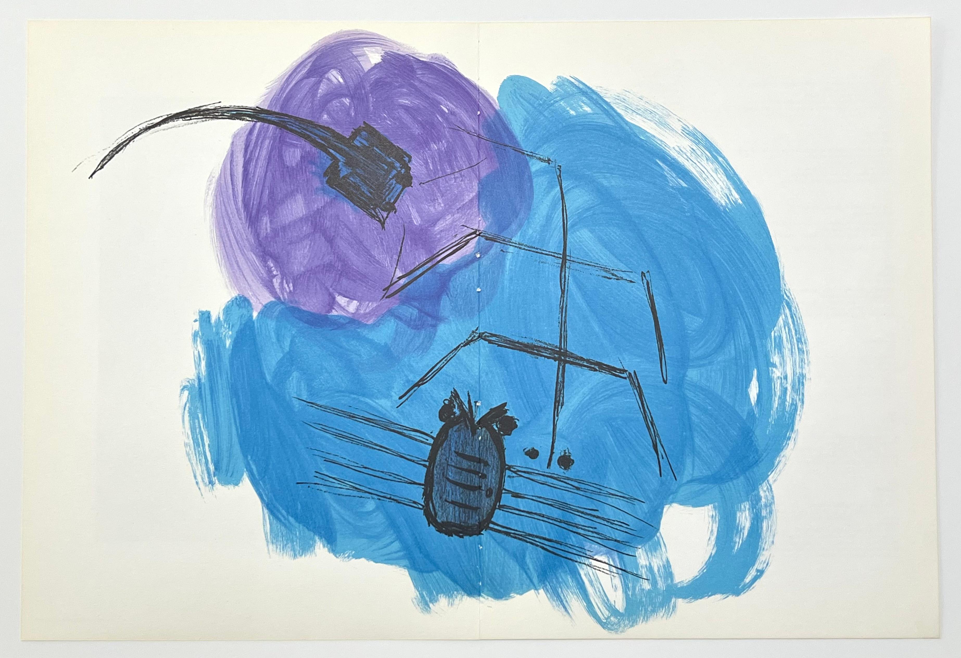 Originallithographie – Print von Vassilakis Takis
