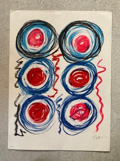 Vassilakis Takis - Signals  Lithograph on Arches vellum paper 1989