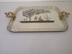 1950s Barovier style mirror tray