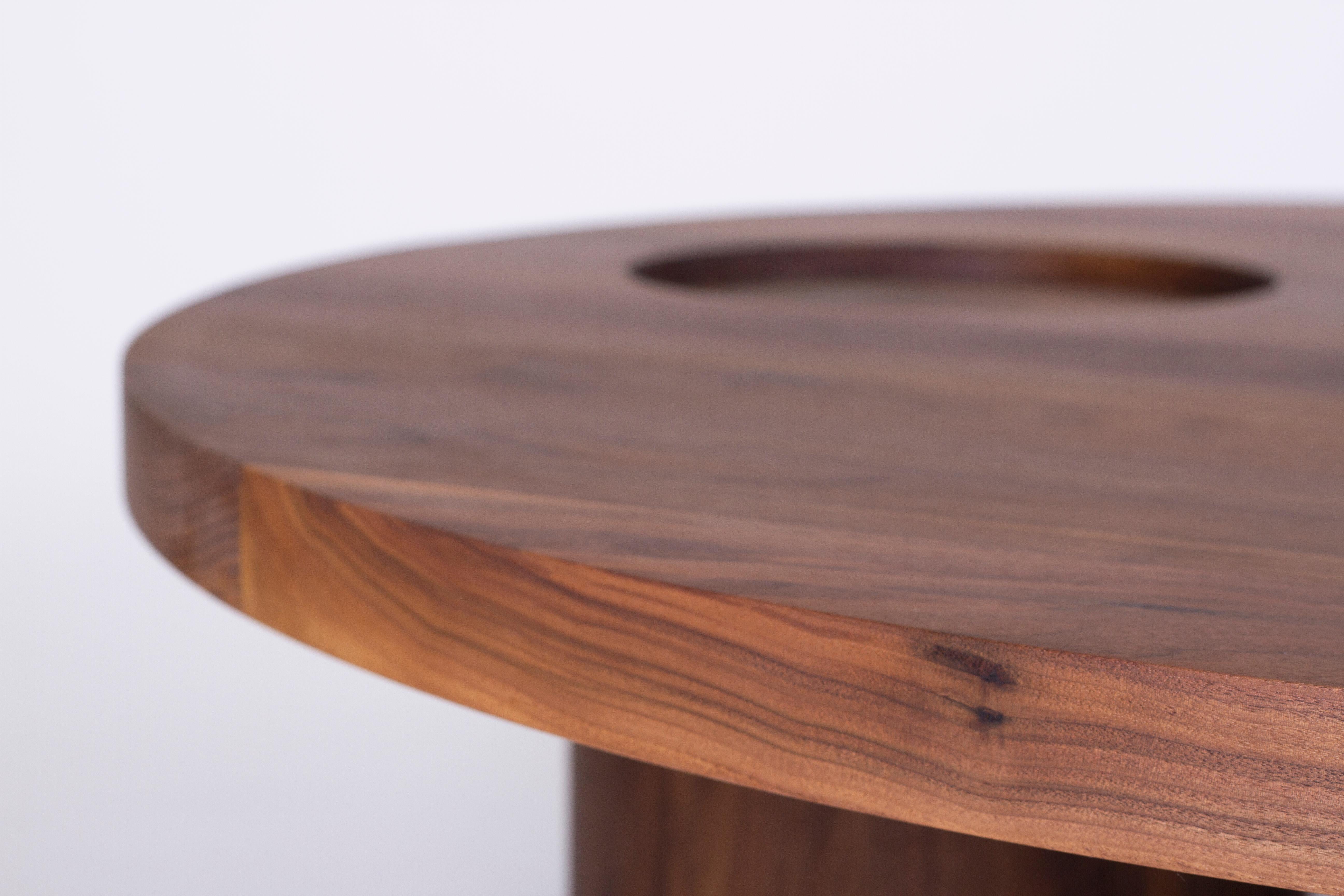 American VASSOIO Contemporary Coffee Table in Solid Wood by Estudio Persona For Sale