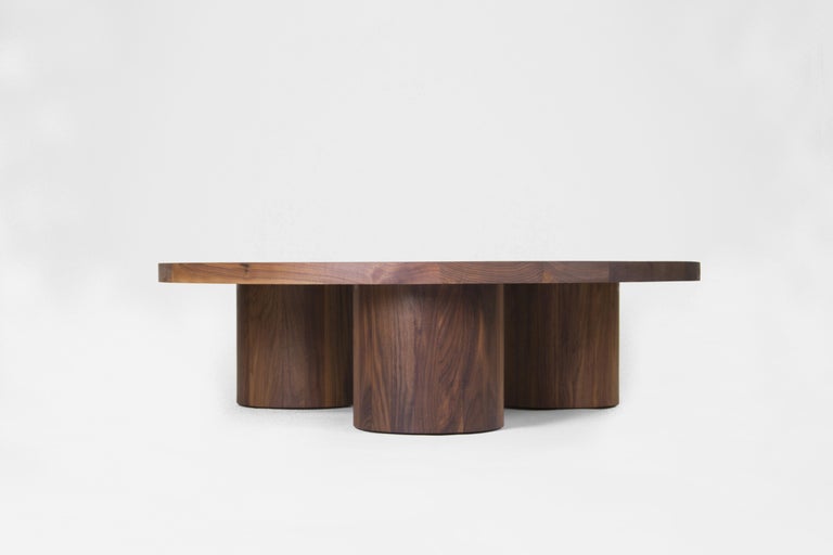American VASSOIO Contemporary Coffee Table in Solid Wood by Estudio Persona For Sale