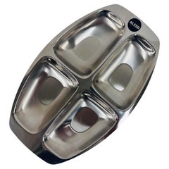Bandeja de acero para entremeses Alessi - Diseño Carlo Mazzeri