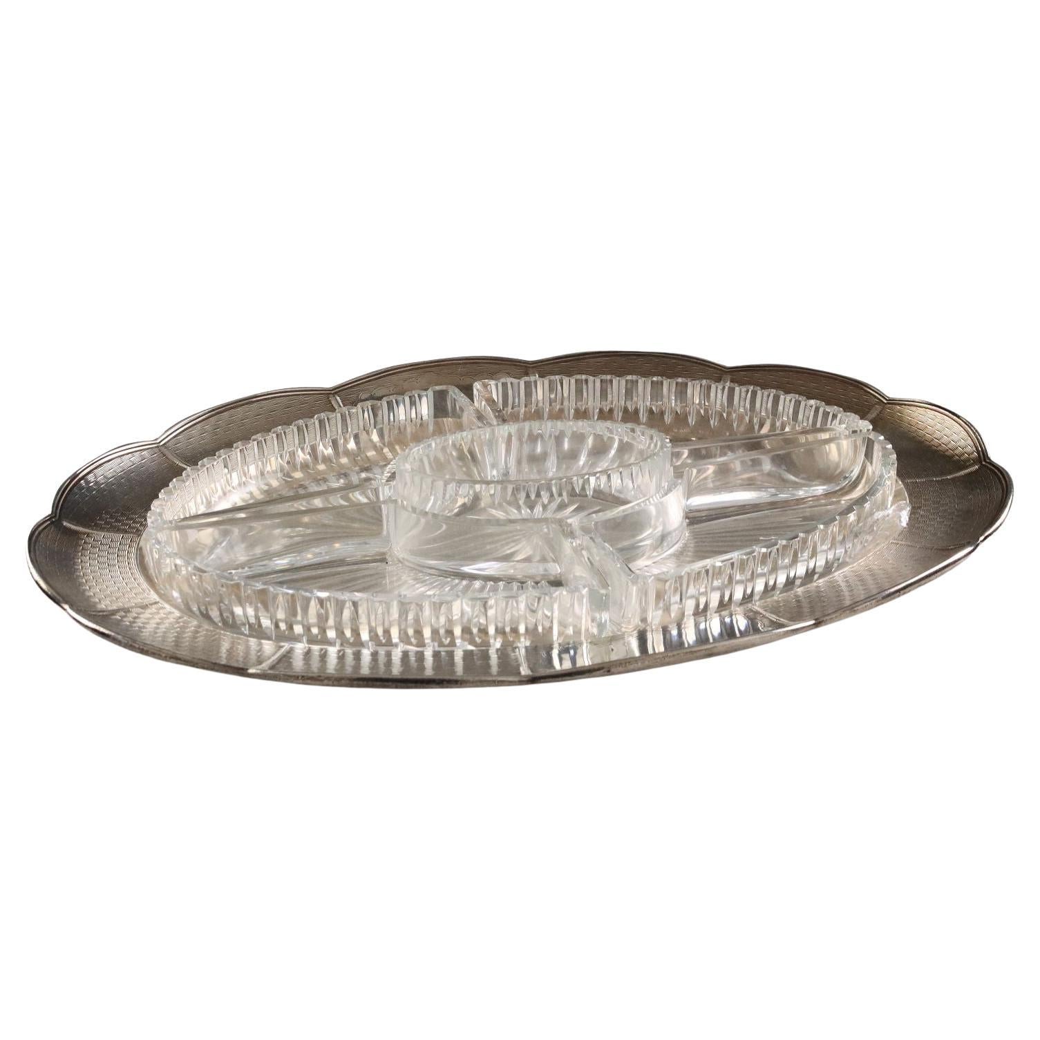 Vassoio in Argento 925 R&S Garrard Londra Inghilterra 1948