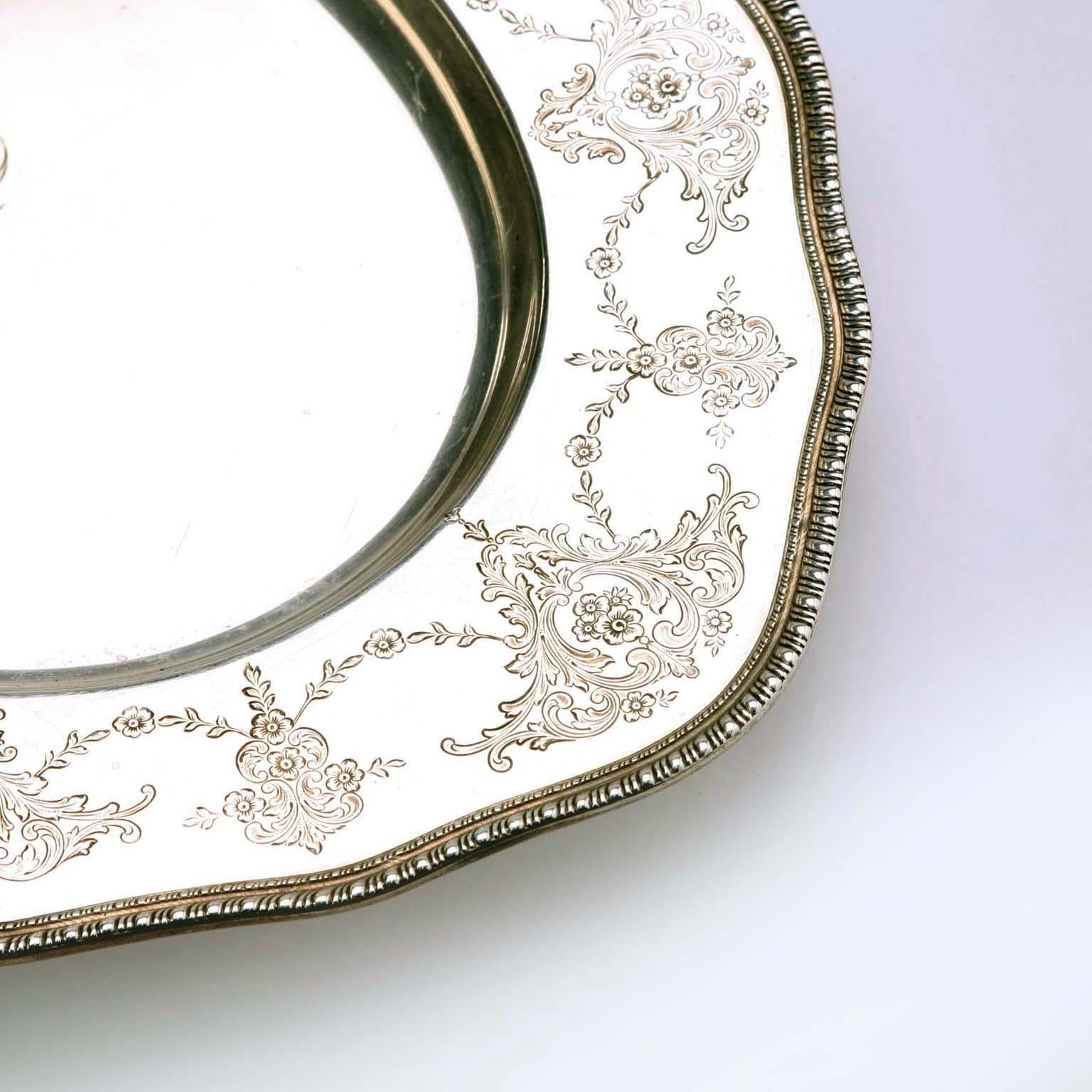 Vassoio in Argento Sterling Frank M. Whiting & Co U.S.A. Primi '900 (Silber) im Angebot