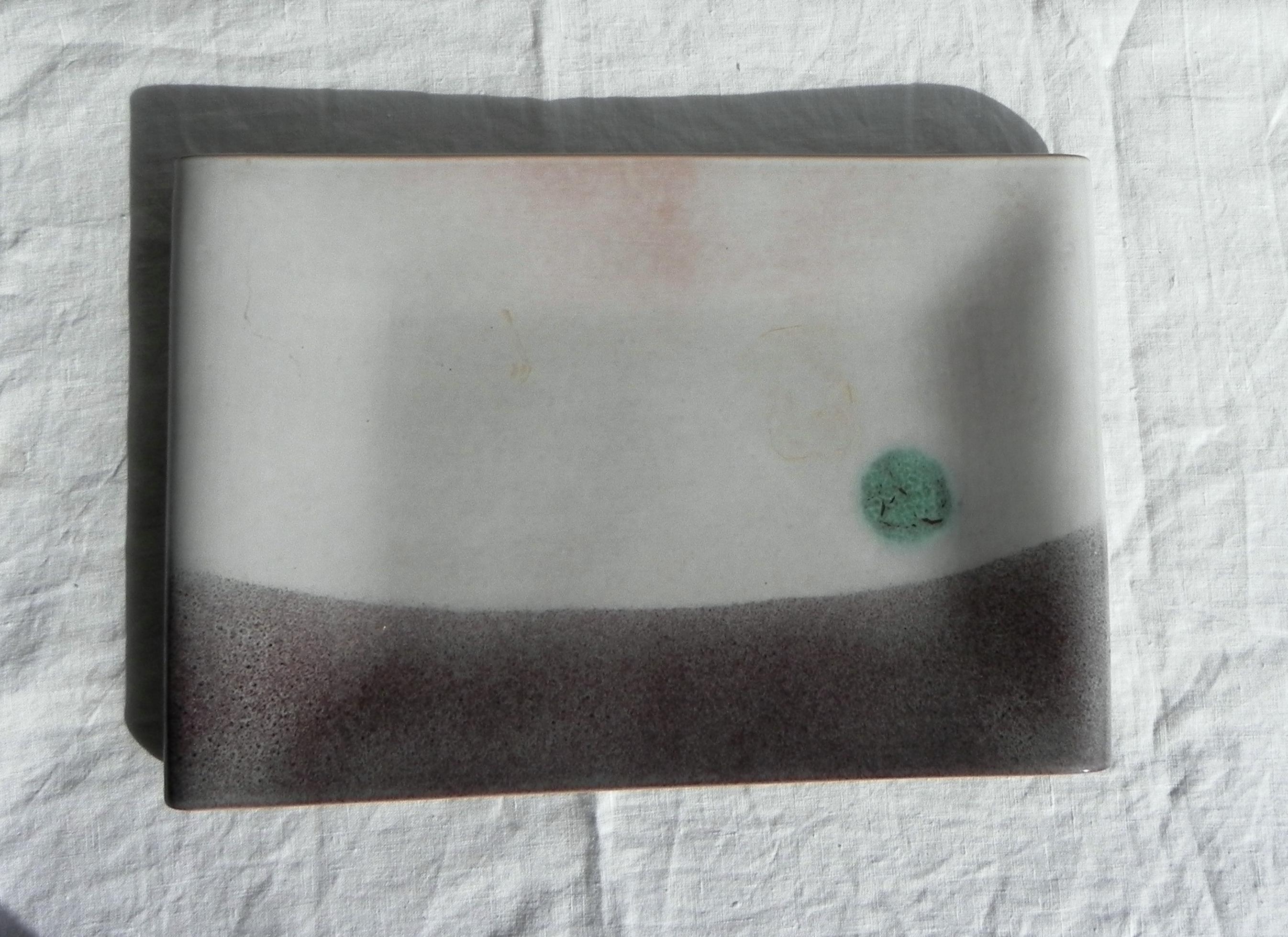 Mid-Century Modern ceramic tray, 1970s For Sale