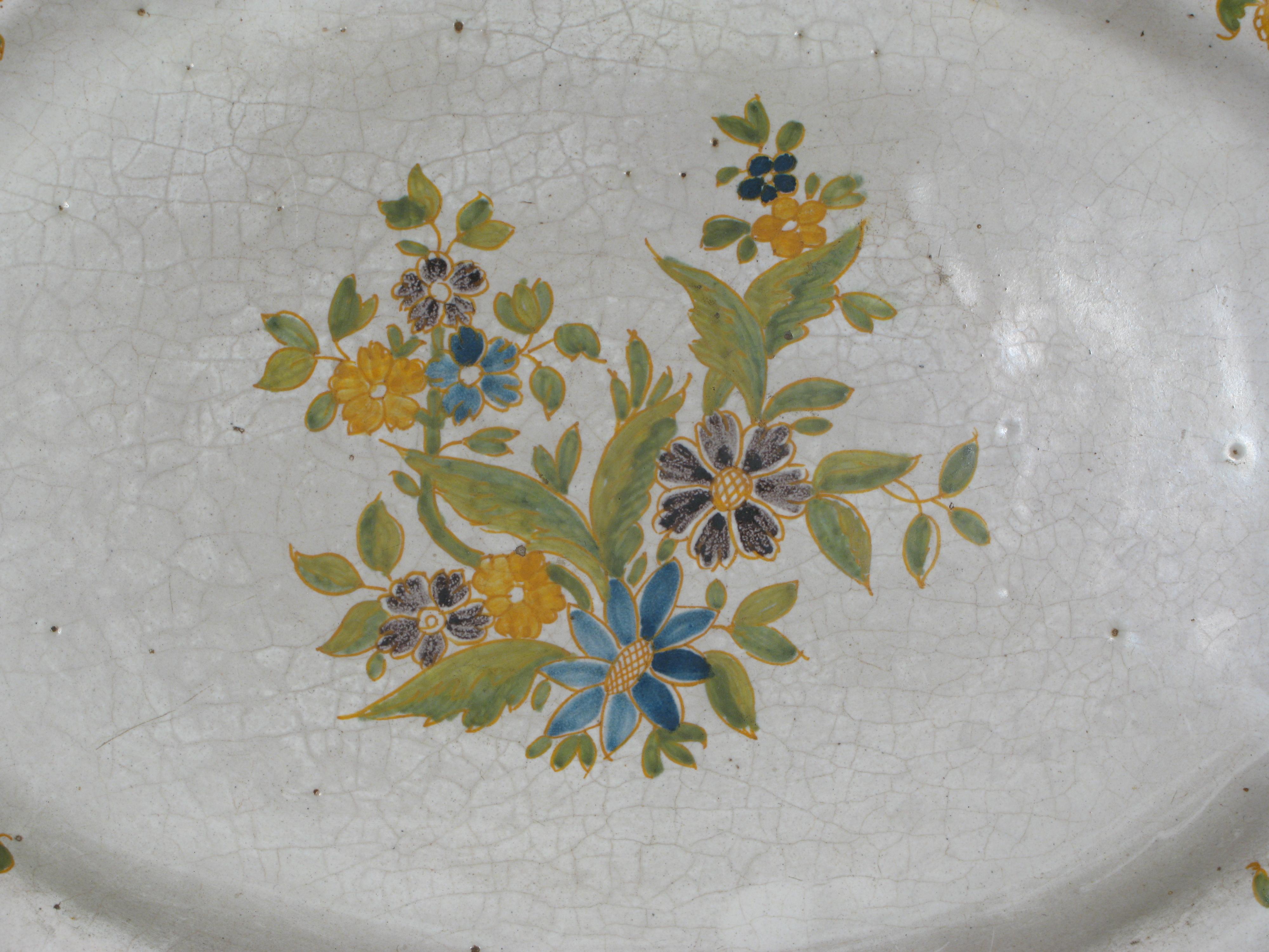 Other Majolica tray, Lombardy 19th century For Sale